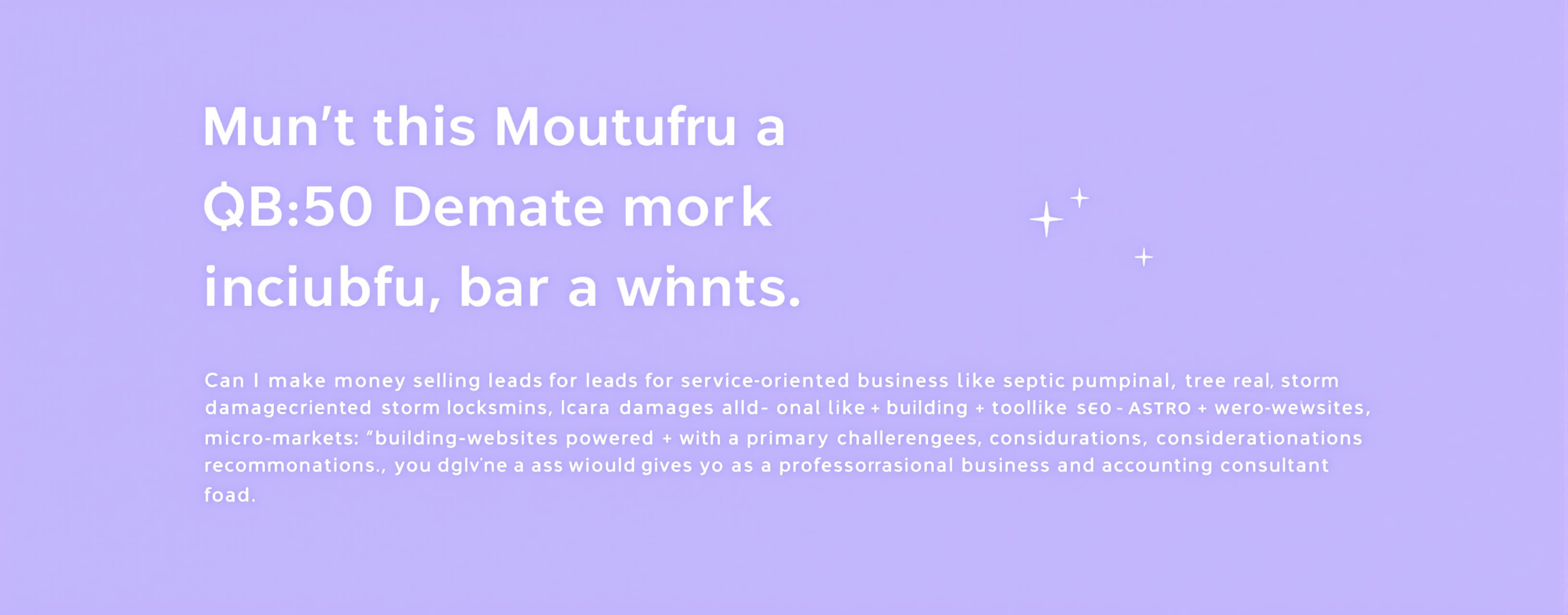 Can I make money selling leads for service oriented business...