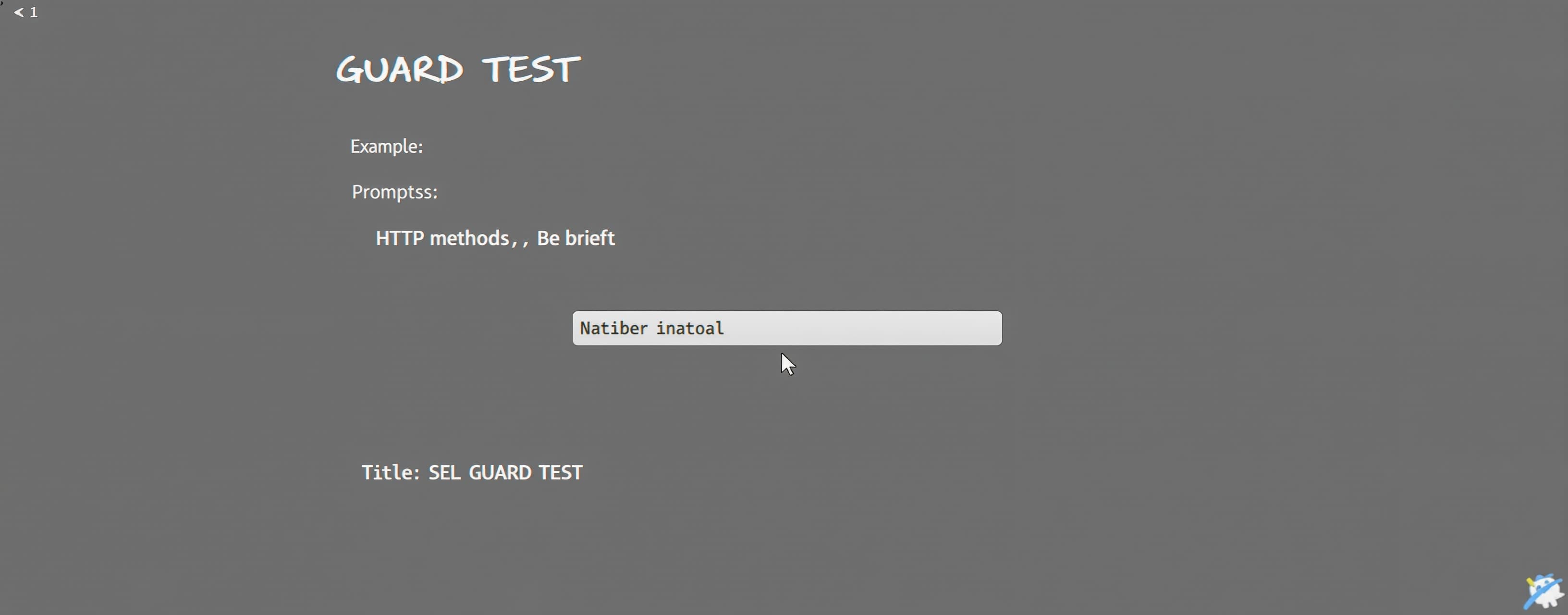 SEL GUARD TEST