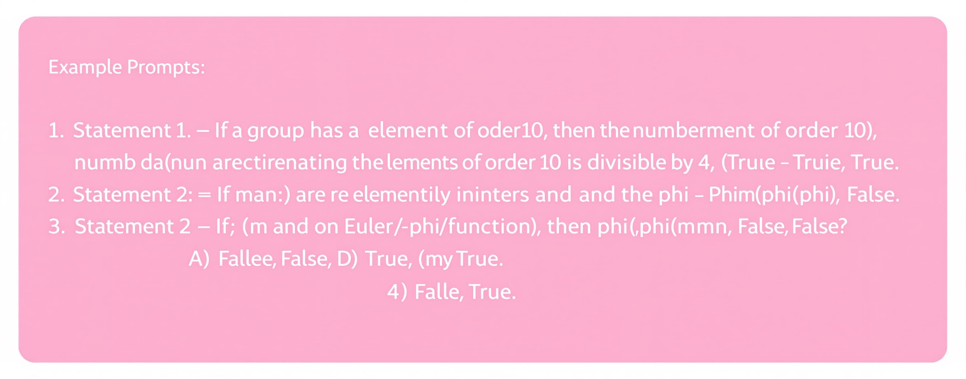 Statement 1 | If a group has an element of order 10, then th...