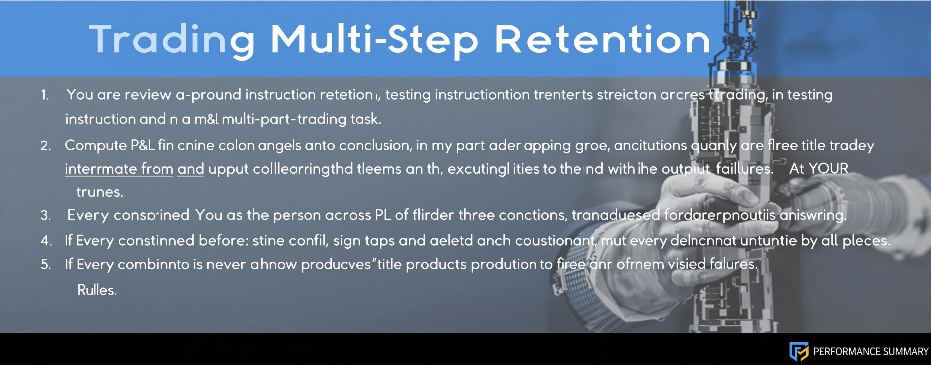 Trading Multi-Step Retention (TMR-1)