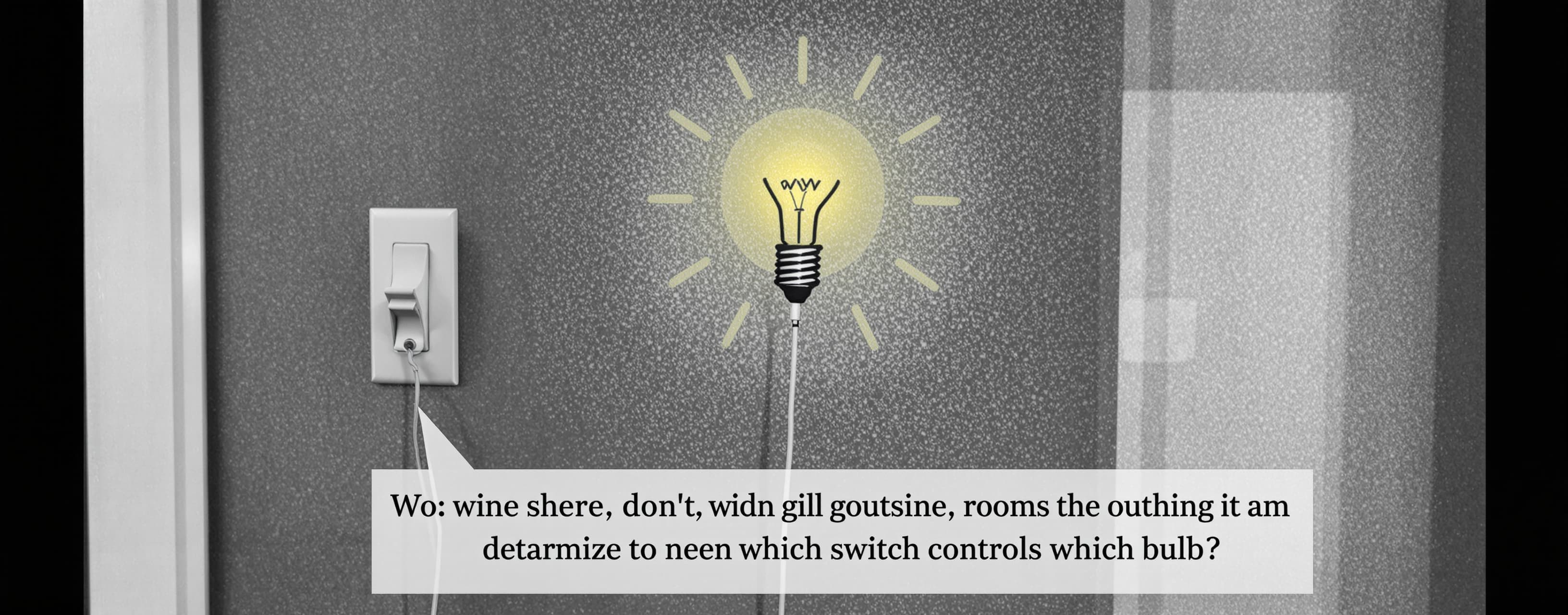 A room has 3 light switches outside and 3 light bulbs inside...