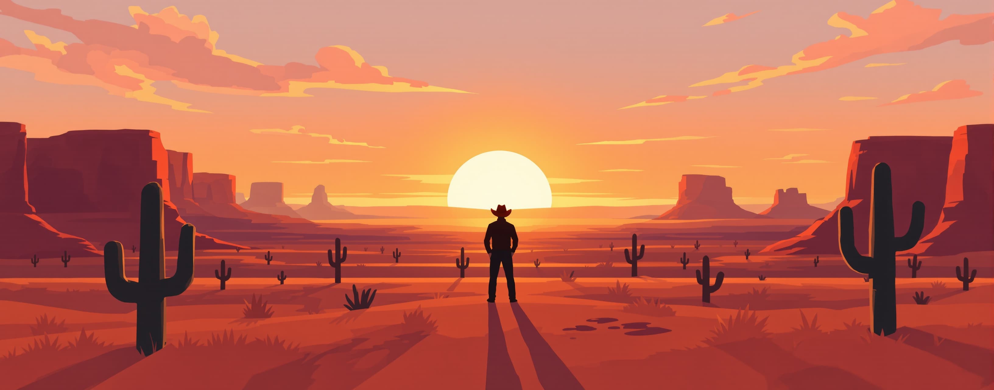 Draw a beautiful panorama of Arizona