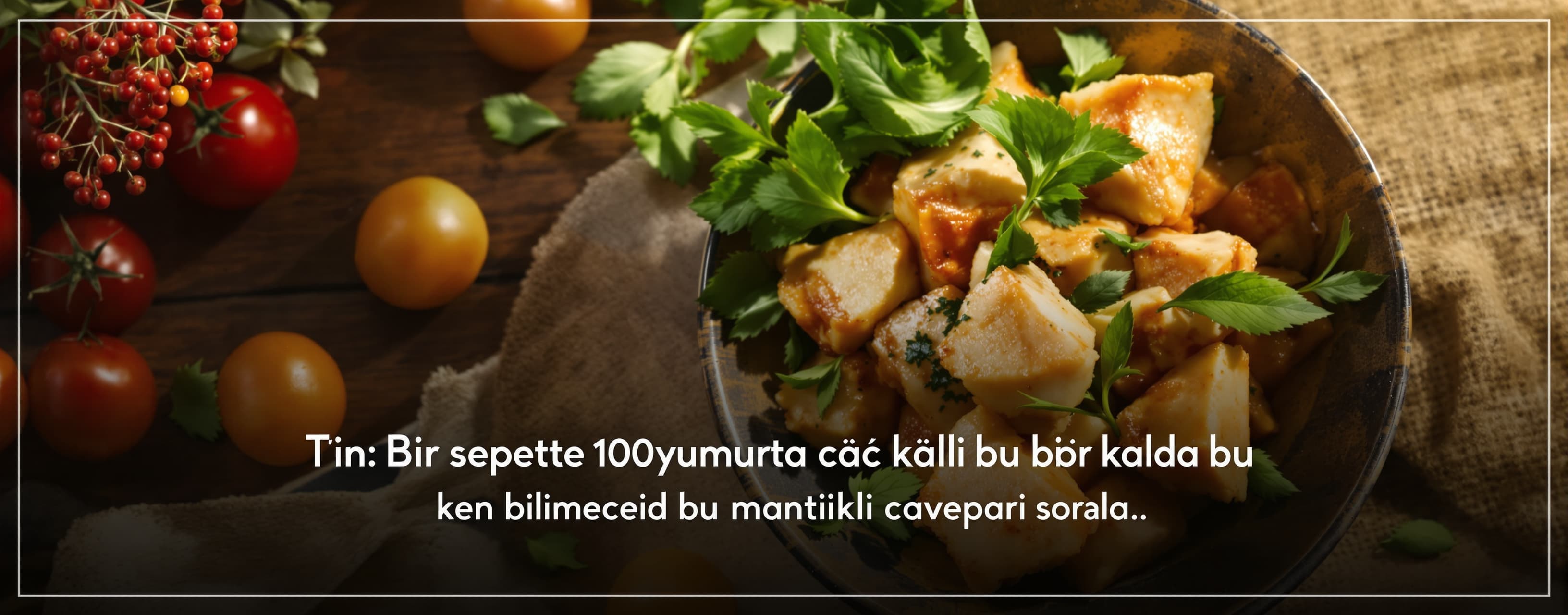 Bir sepette 100 yumurta altı çıktı kaç kaldı bu bir bilmeced...