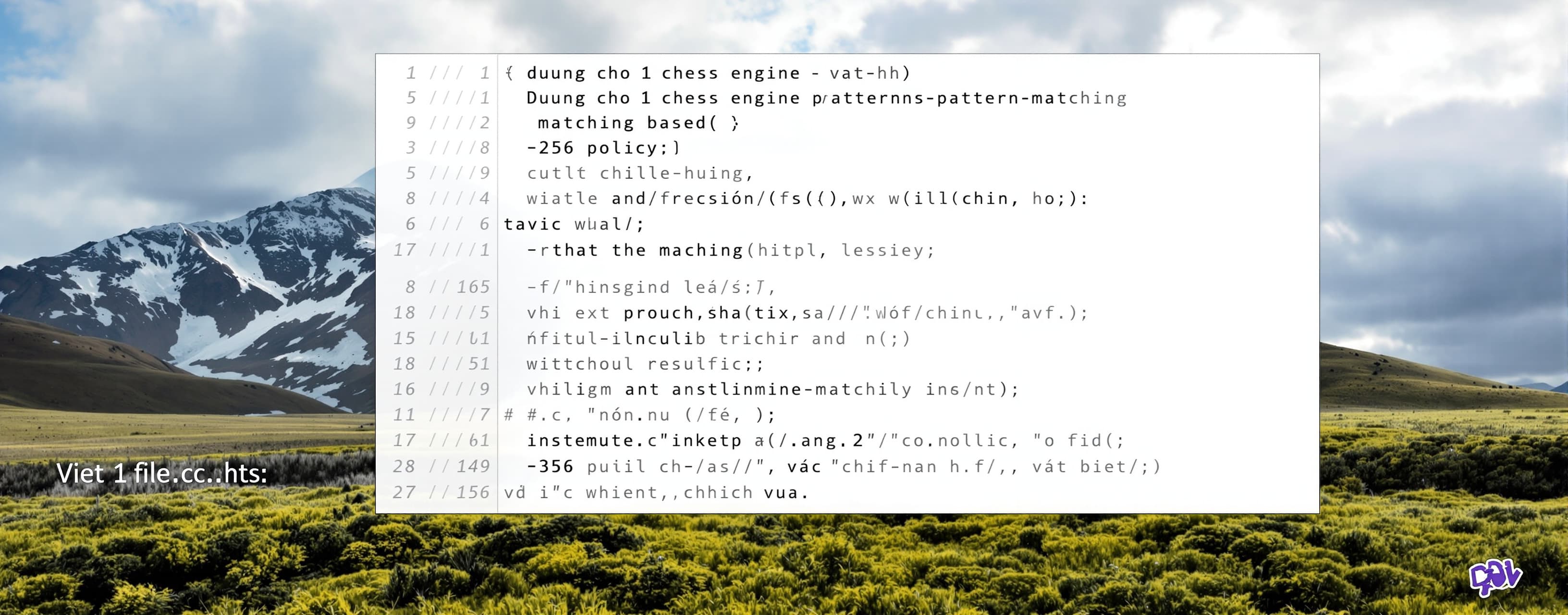 Viết 1 file .c và .h:
-Dùng cho 1 chess engine pattern-match...