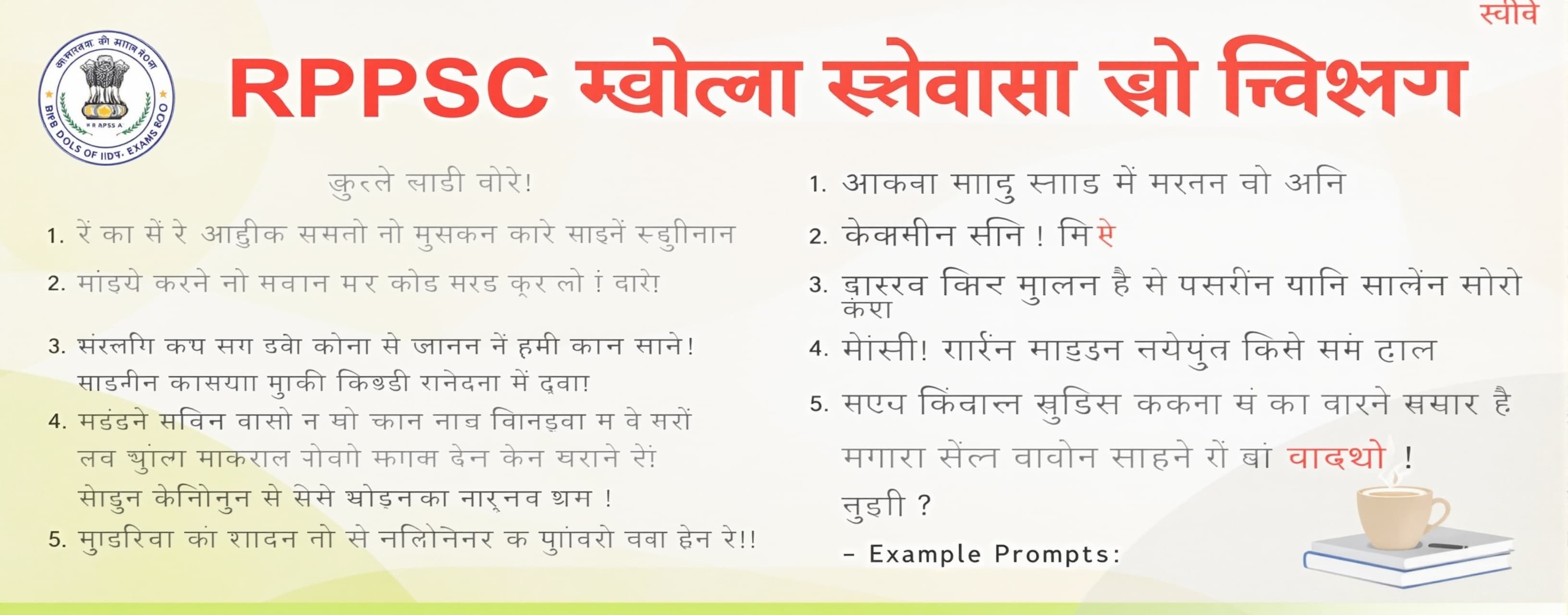 Header image for Rpsc exam book