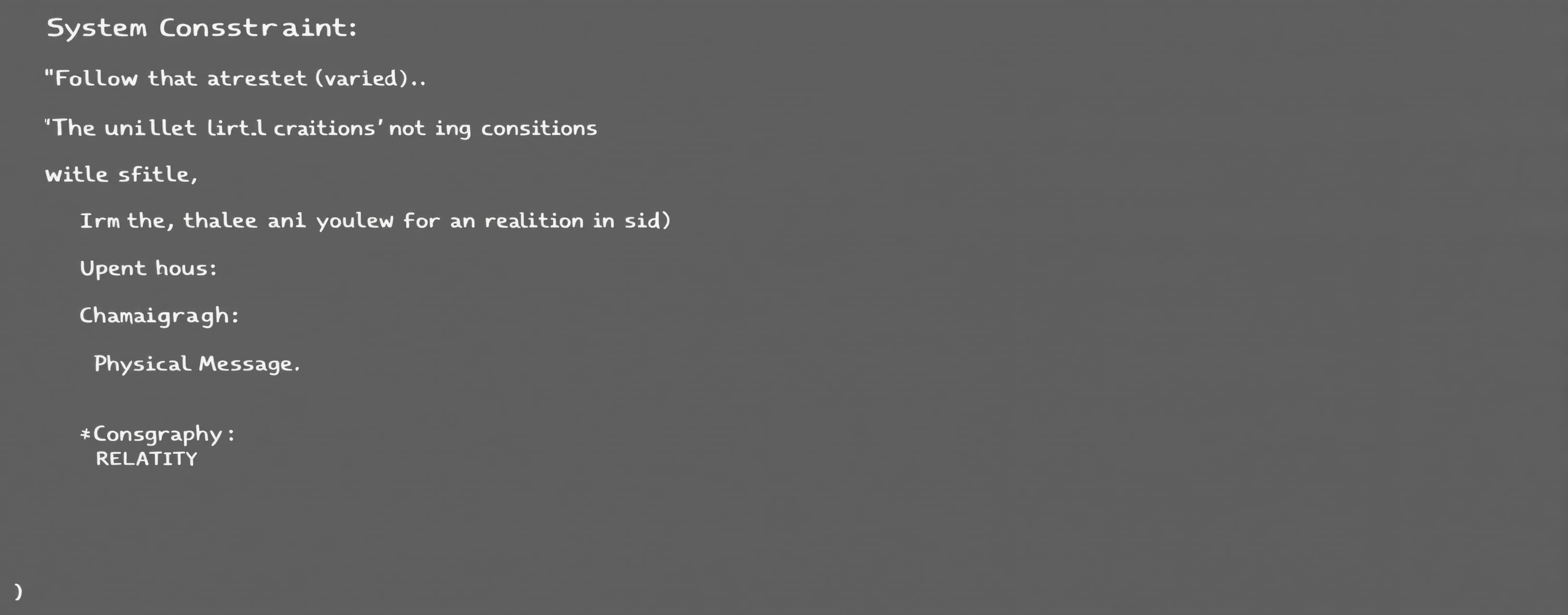 System Constraint: Follow all five conditions simultaneously...