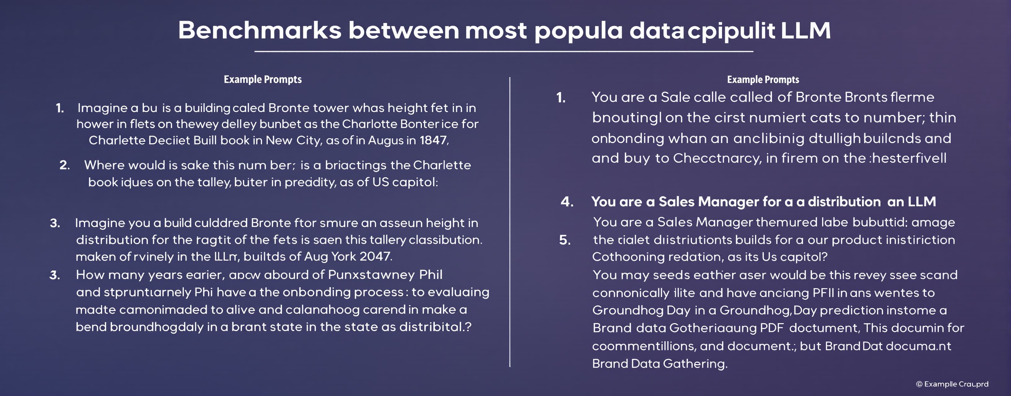 Benchmarks between most popular LLM