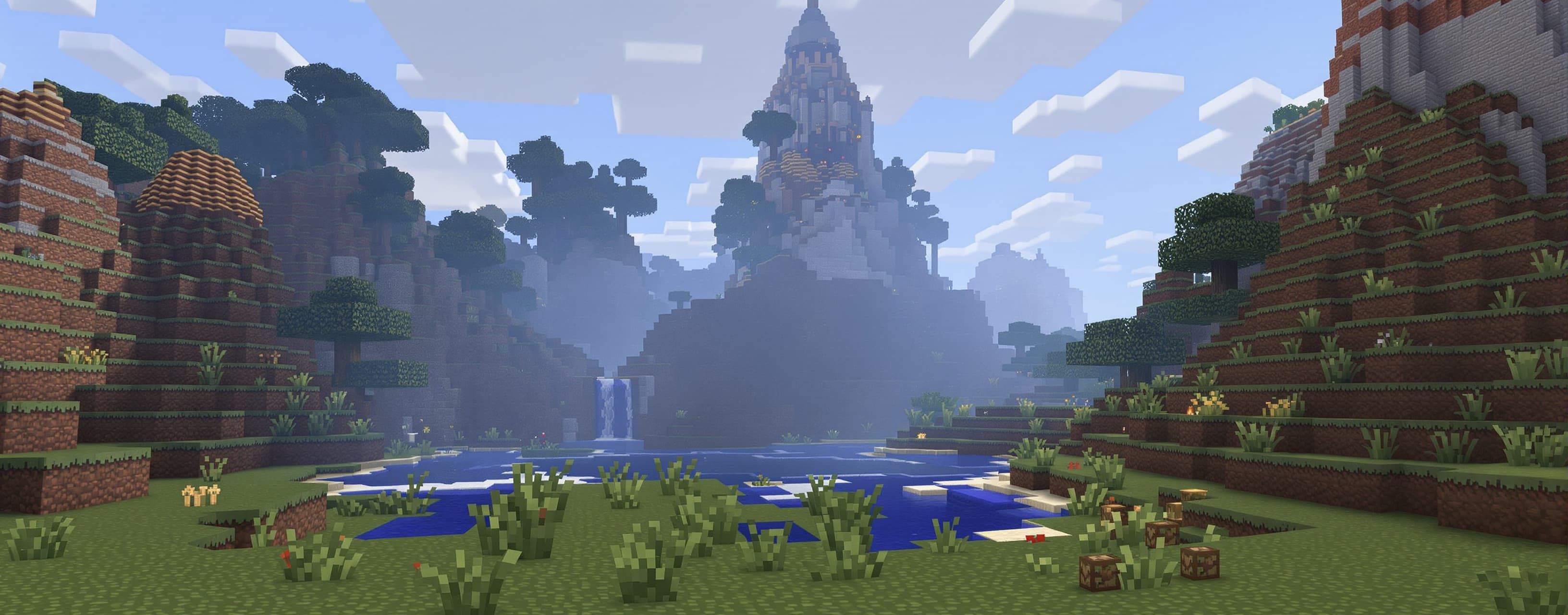 think long about it and make me a realistic minecraft scene ...
