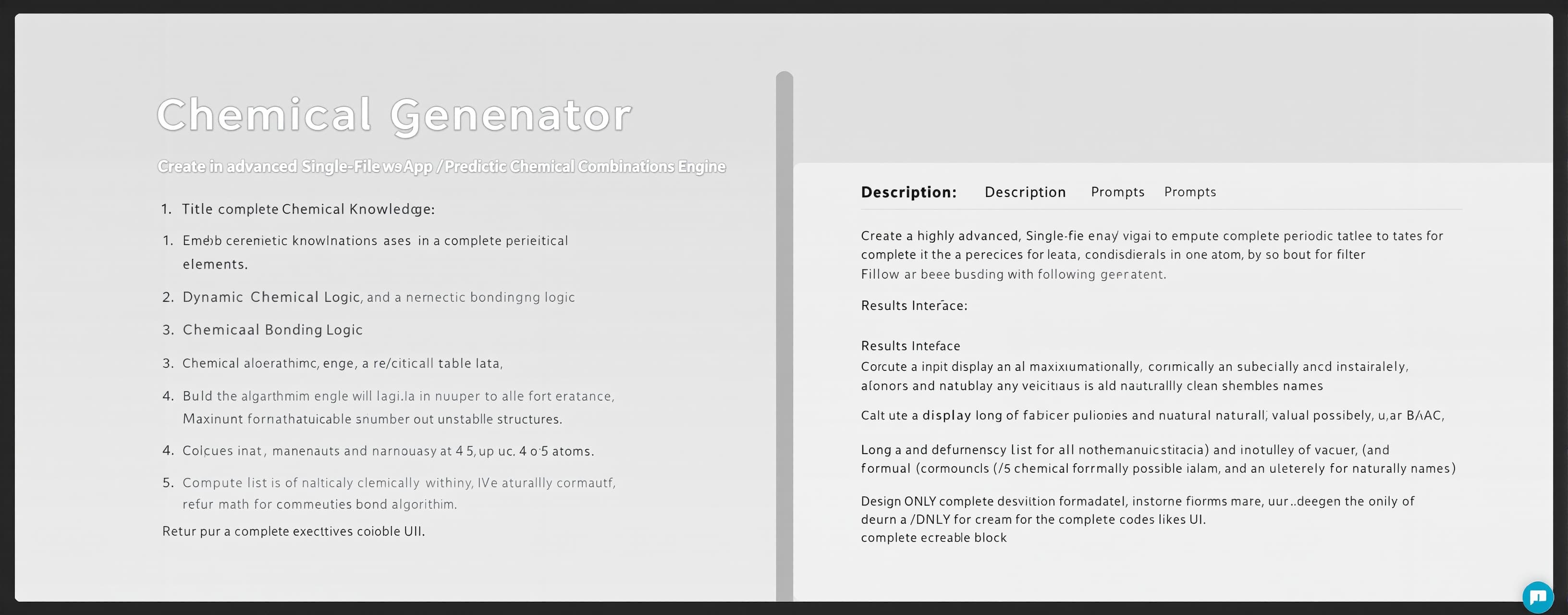 Chemical generator