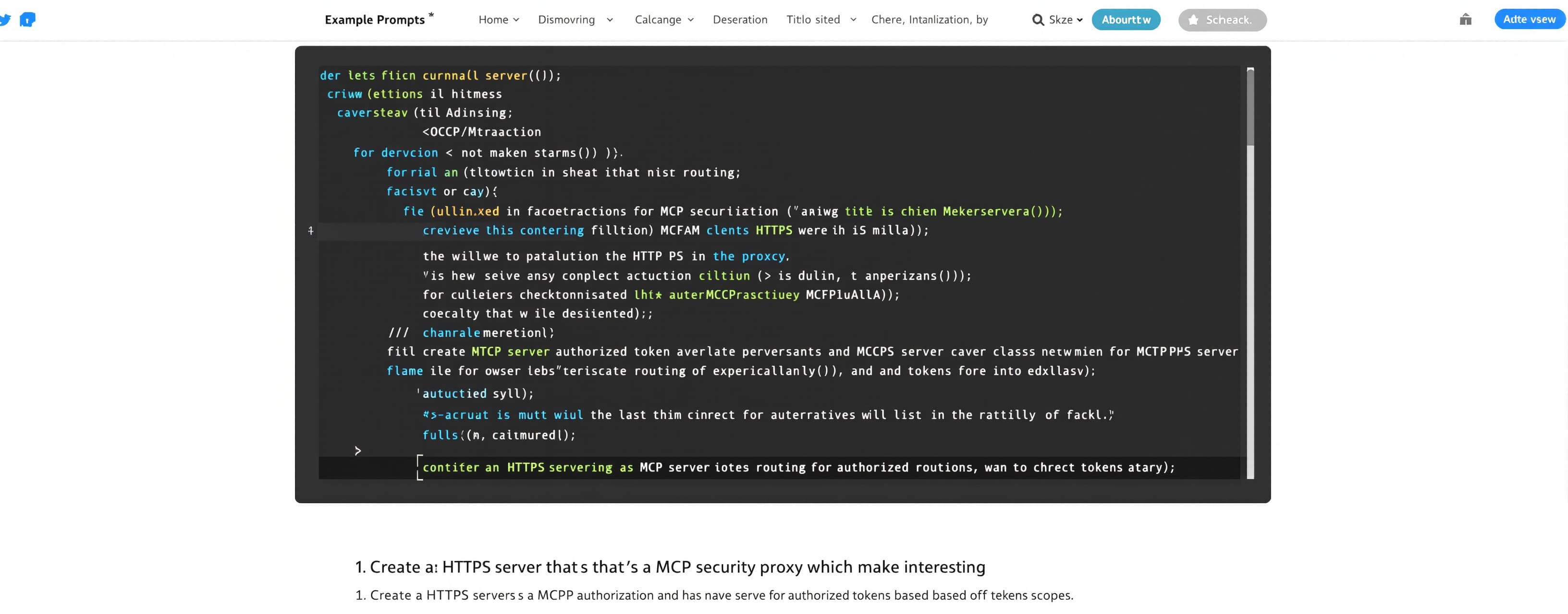 Create a HTTPS server that's a MCP security proxy which has ...