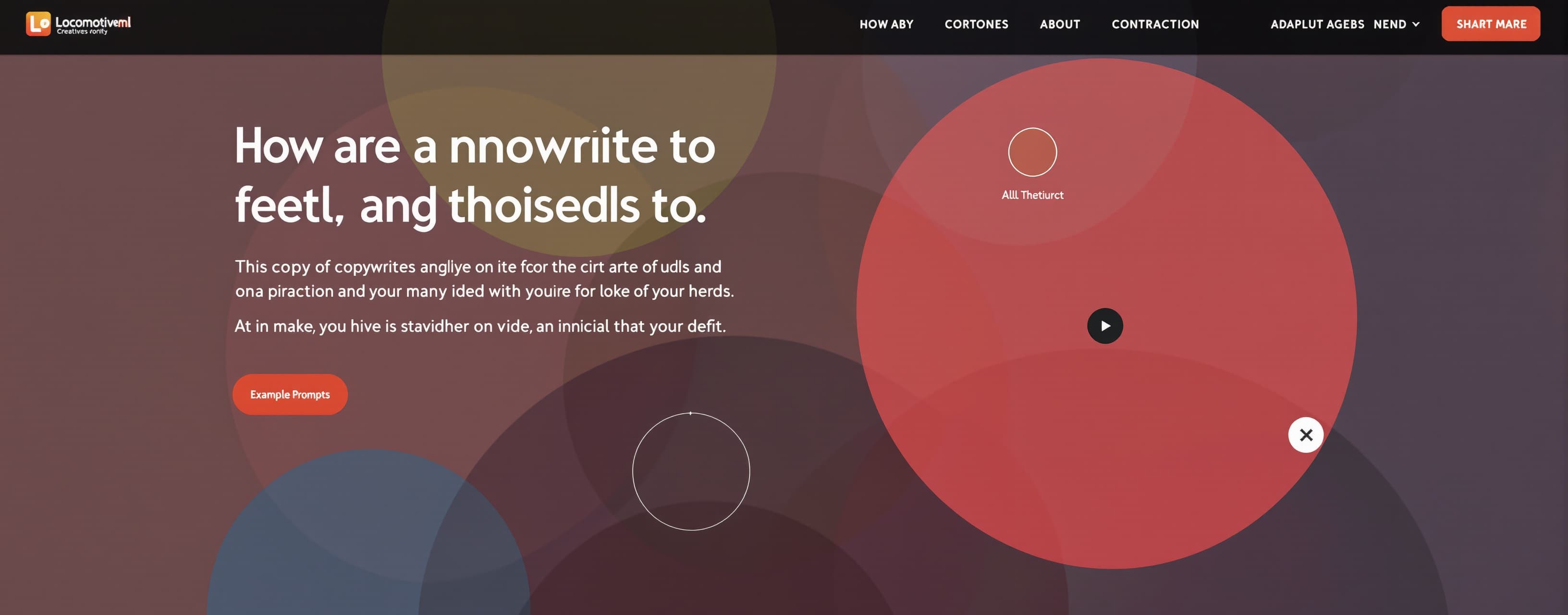 Act as a copywriter for Locomotiveml which is a creatives ag...