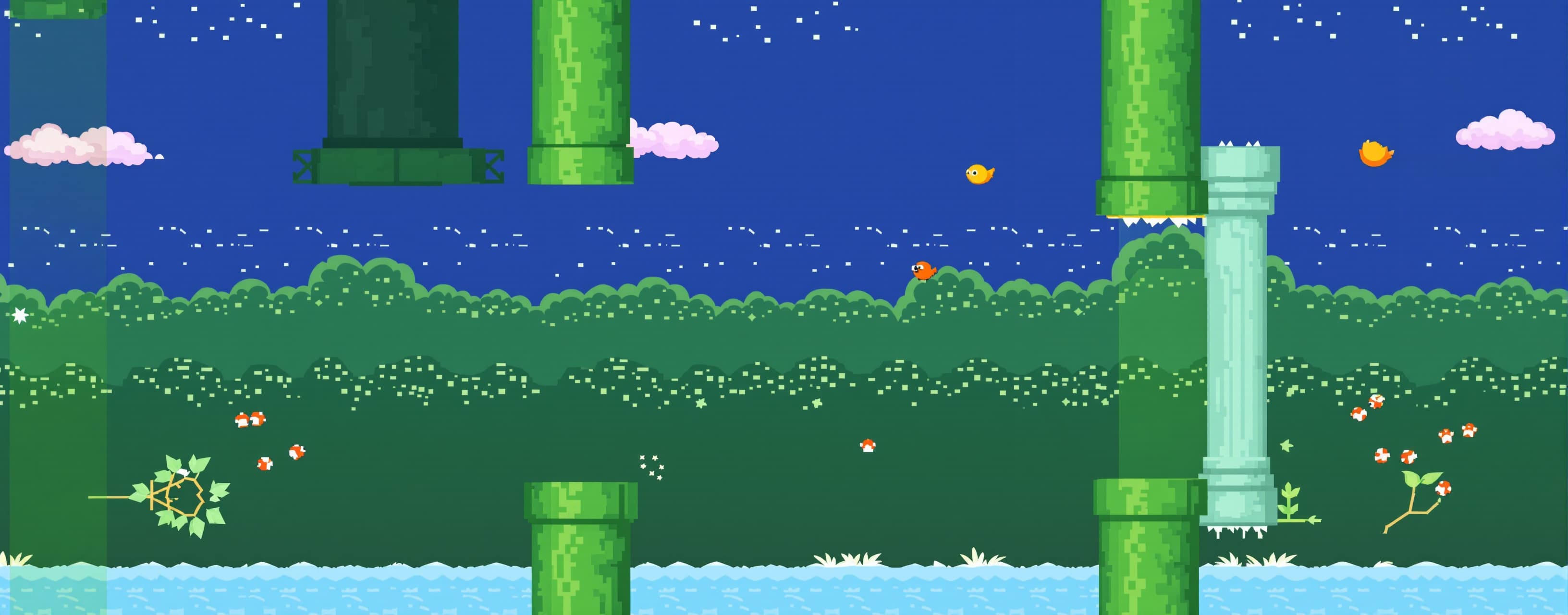 write me flappy bird in html canvas.