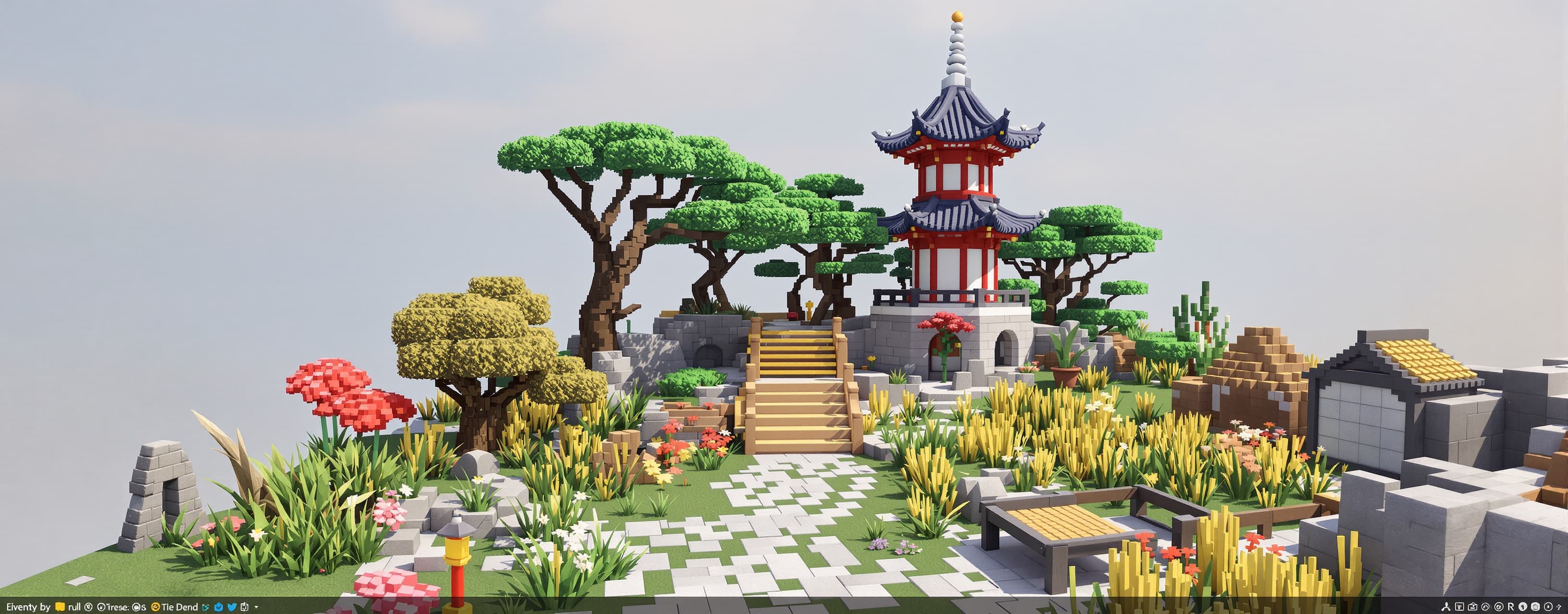 Pagoda Bench