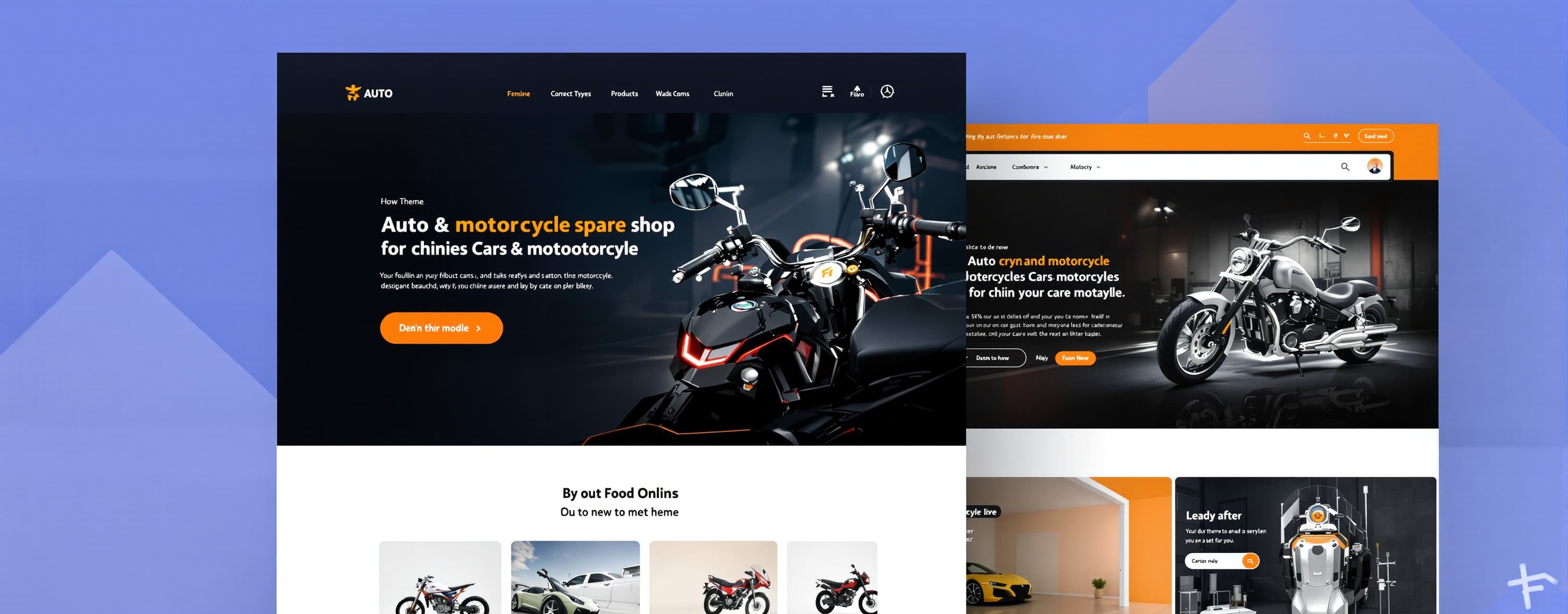 Auto and motorcycle spare shop for Chinese cars and motorcycles.