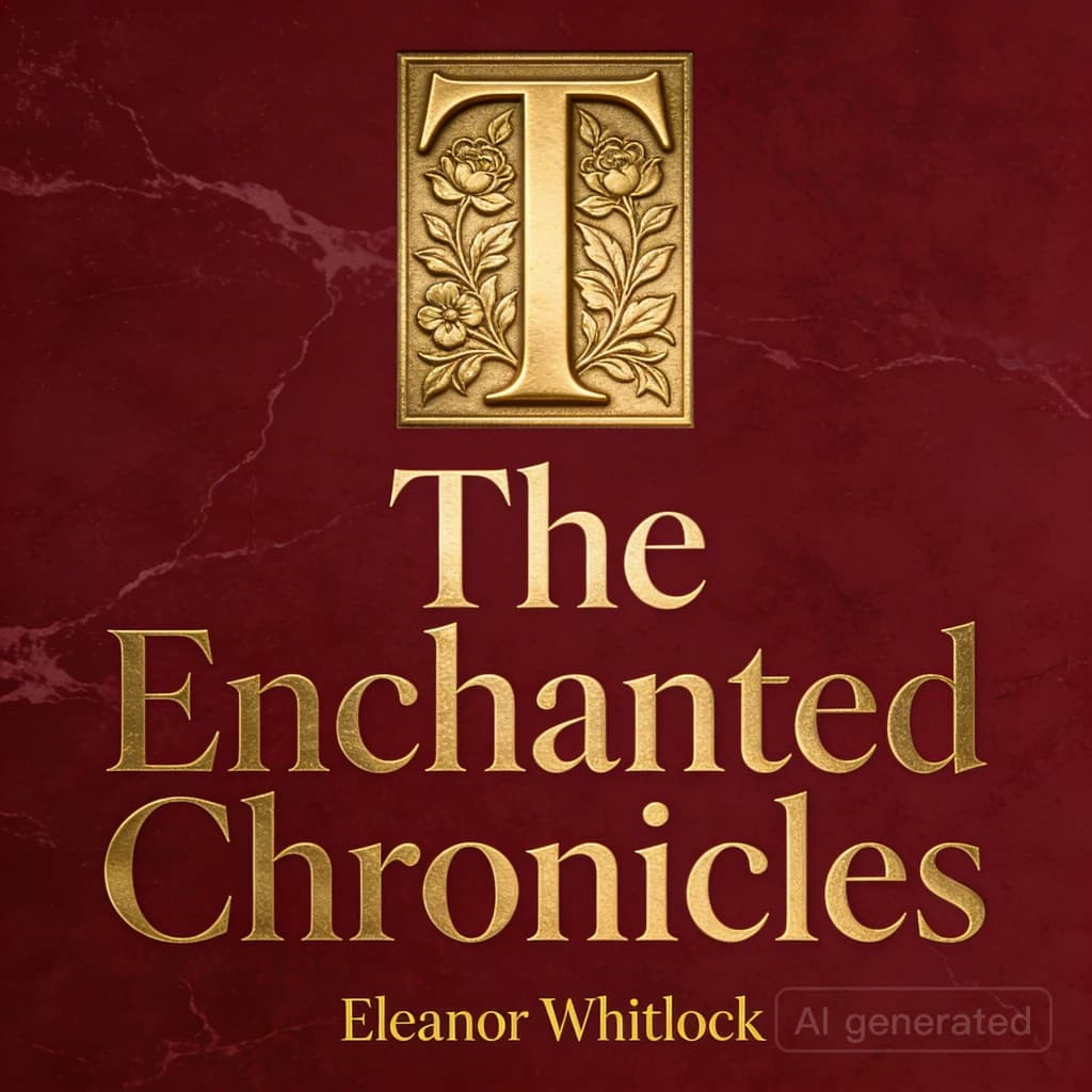 Illustrate a book cover with gold foil drop caps.