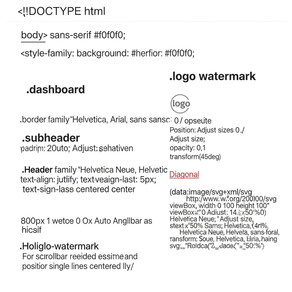 On a white dashboard with thin gray dividers, place a centered header in Helvetica Neue Bold, 20pt: “Independent analysis of AI - Understand the AI landscape to choose the best model and provider for your use case.” Directly beneath, a subheader in smaller Regular weight, 14pt: “Artificial Analysis Intelligence Index v3.0 incorporates 10 evaluations: MMLU-Pro, GPQA Diamond, Humanity's Last Exam, LiveCodeBench, SciCode, AIME 2025, IFBench, AA-LCR, Terminal-Bench Hard, 𝜏²-Bench Telecom.” The header is fully justified but the subheader is left-aligned. In the upper right corner, the Artificial Analysis logo appears watermarked, diagonal, faint gray, partially overlapping the scrollbar.