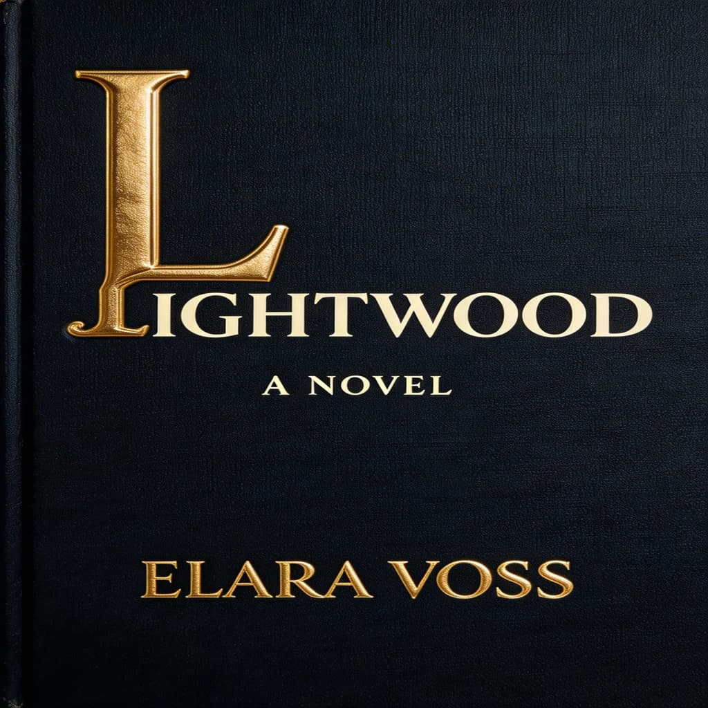 Illustrate a book cover with gold foil drop caps.