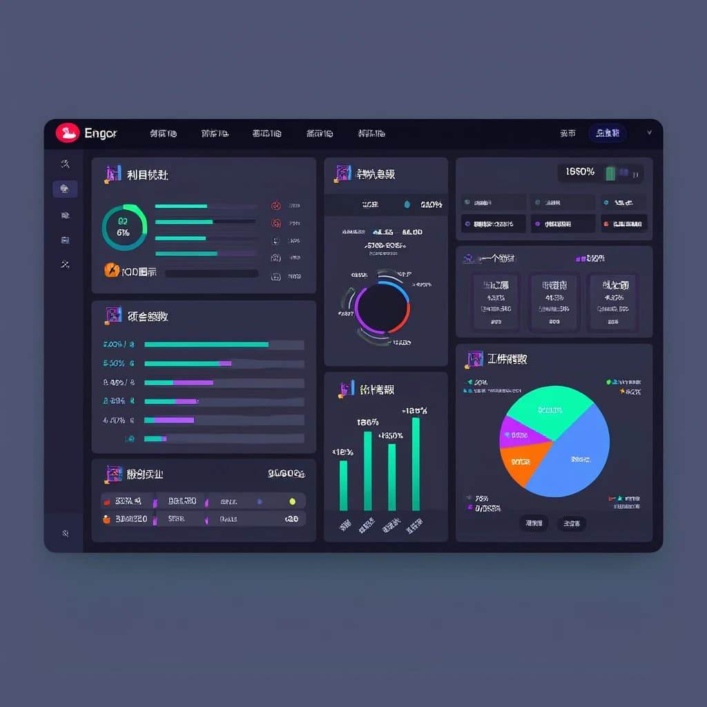 Make a dark mode finance dashboard with charts, glassmorphism, soft neon glow.