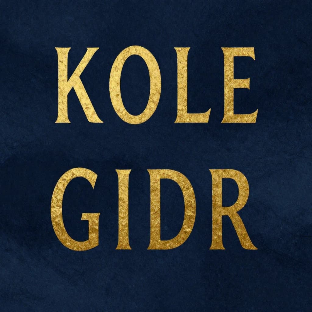 Illustrate a book cover with gold foil drop caps.