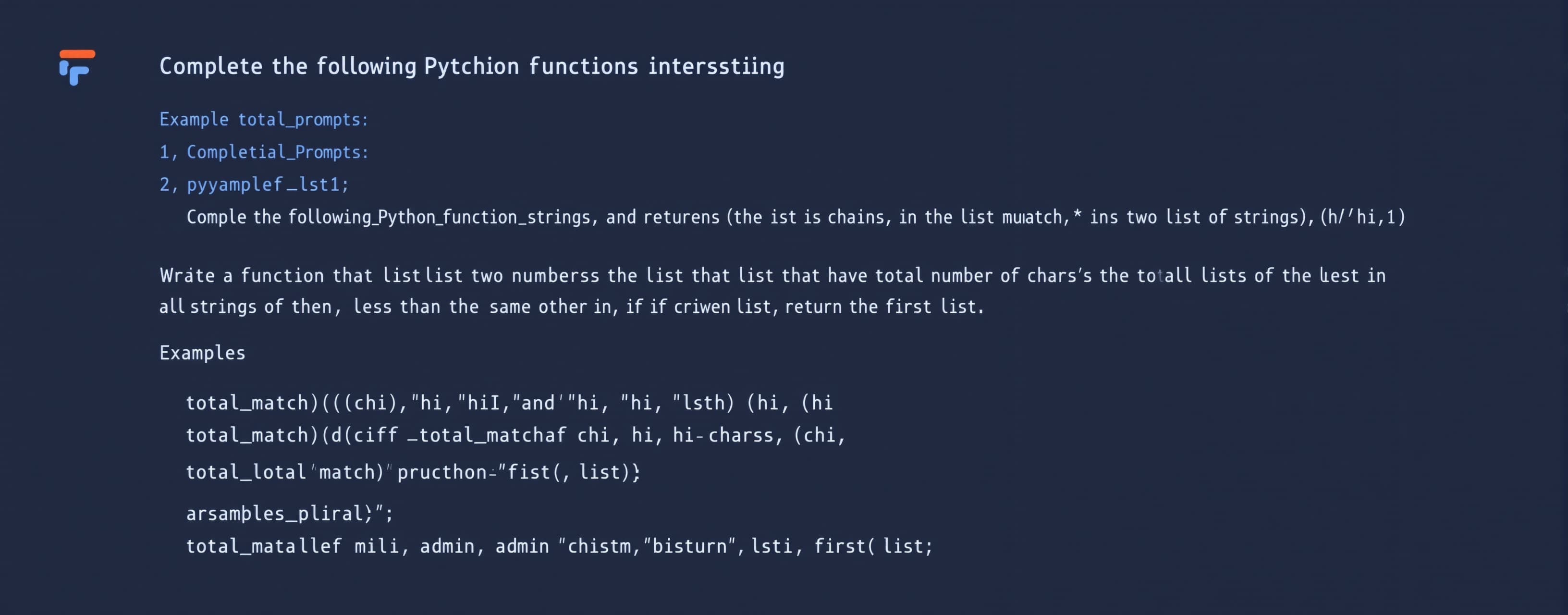Complete the following Python function:
```python
def total...