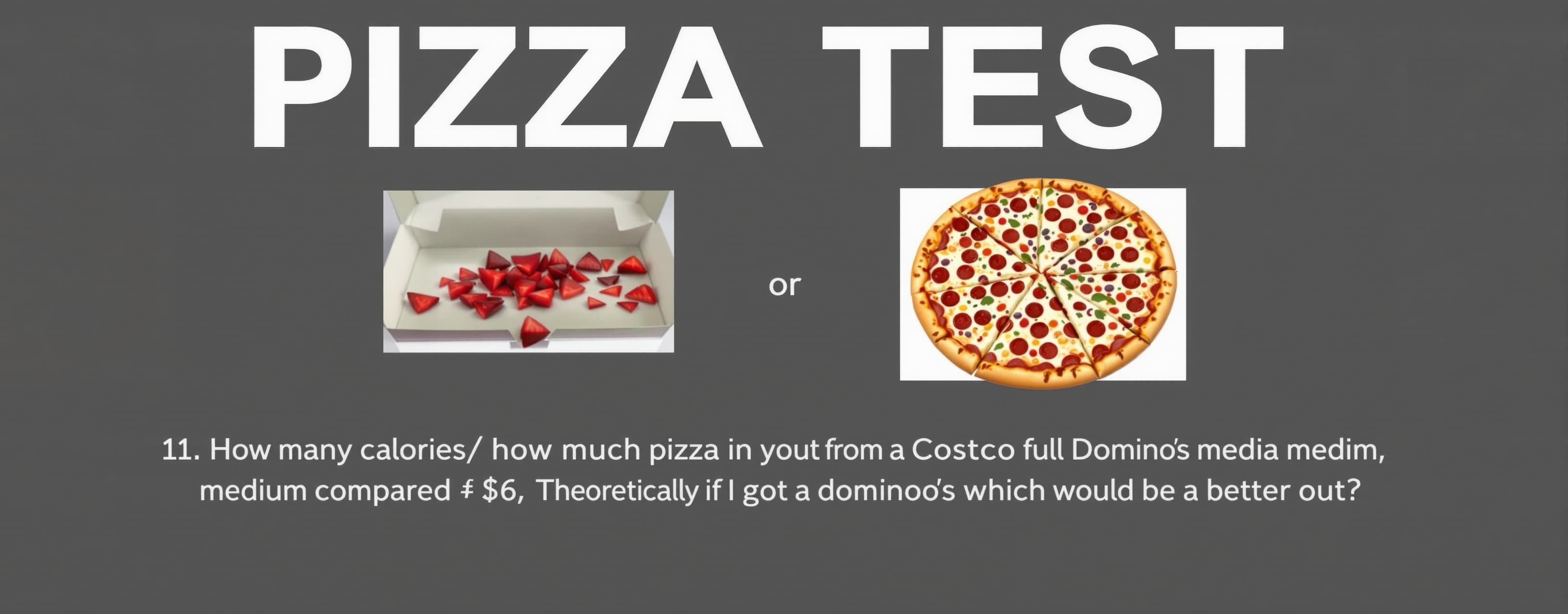 Pizza Test