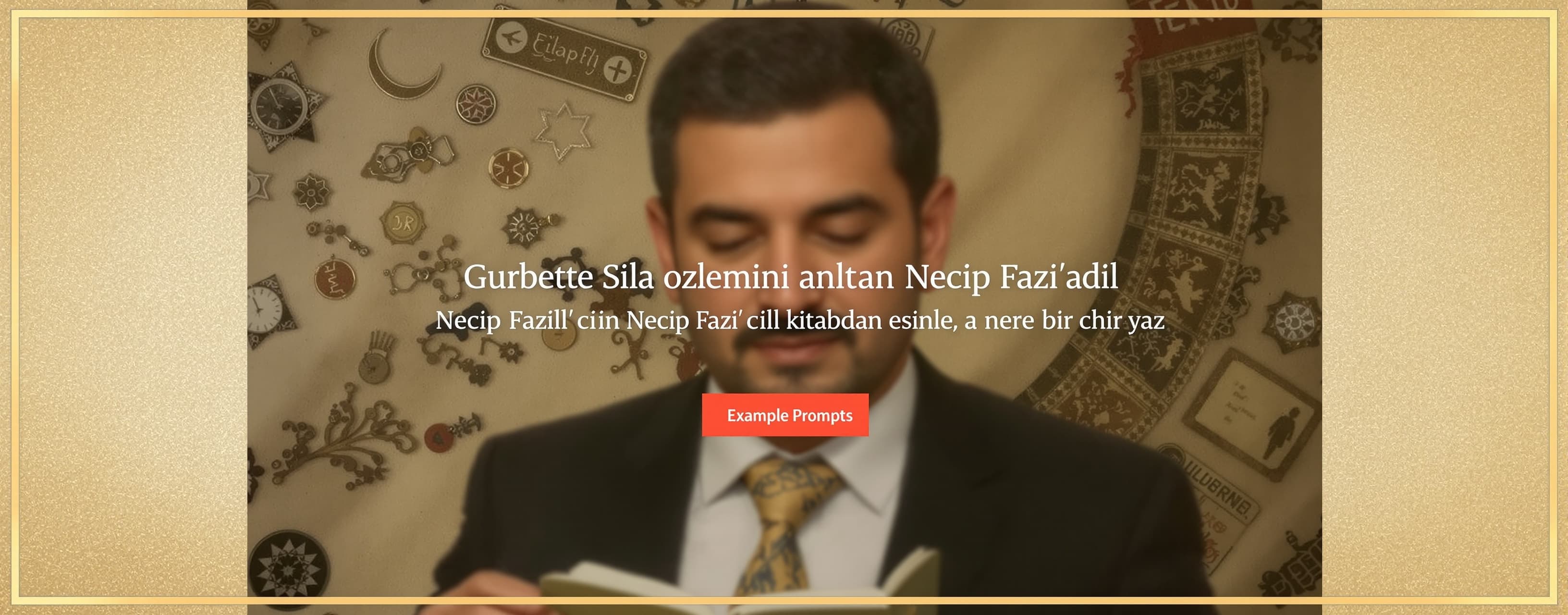 Gurbette Sıla özlemini anlatan Necip Fazıl'ın çile adlı şiir...
