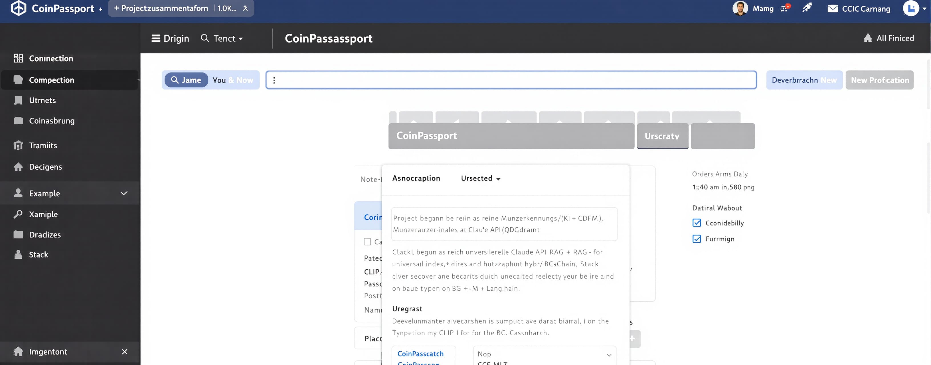 # CoinPassport – Projektzusammenfassung
## 1. Ursprung
Das ...