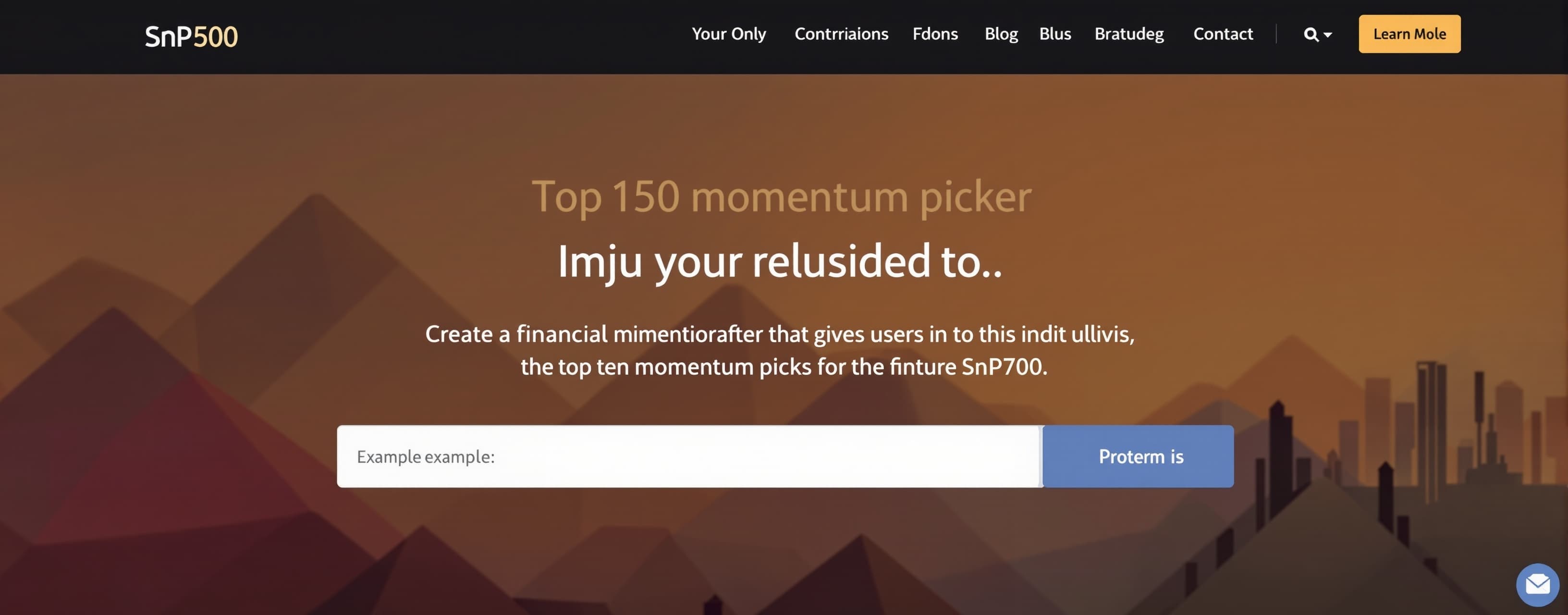SnP500 momentum picker