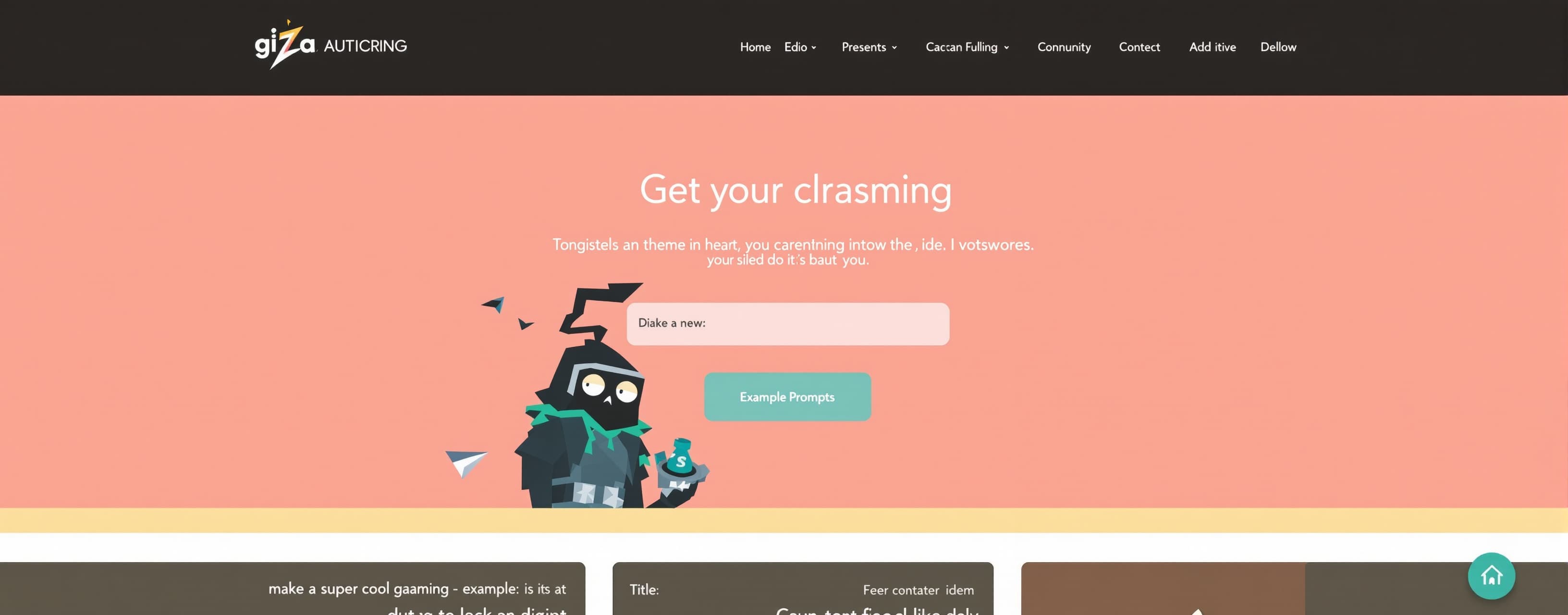 make a super cool gaaming website
