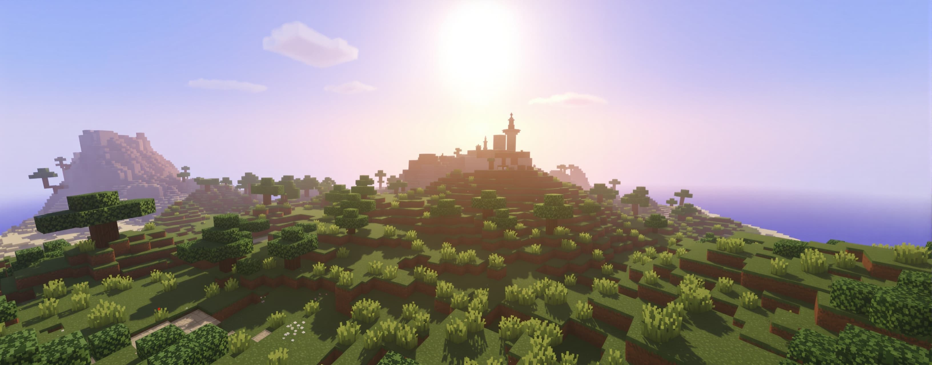 using three js, create minecraft clone, but combined with No...