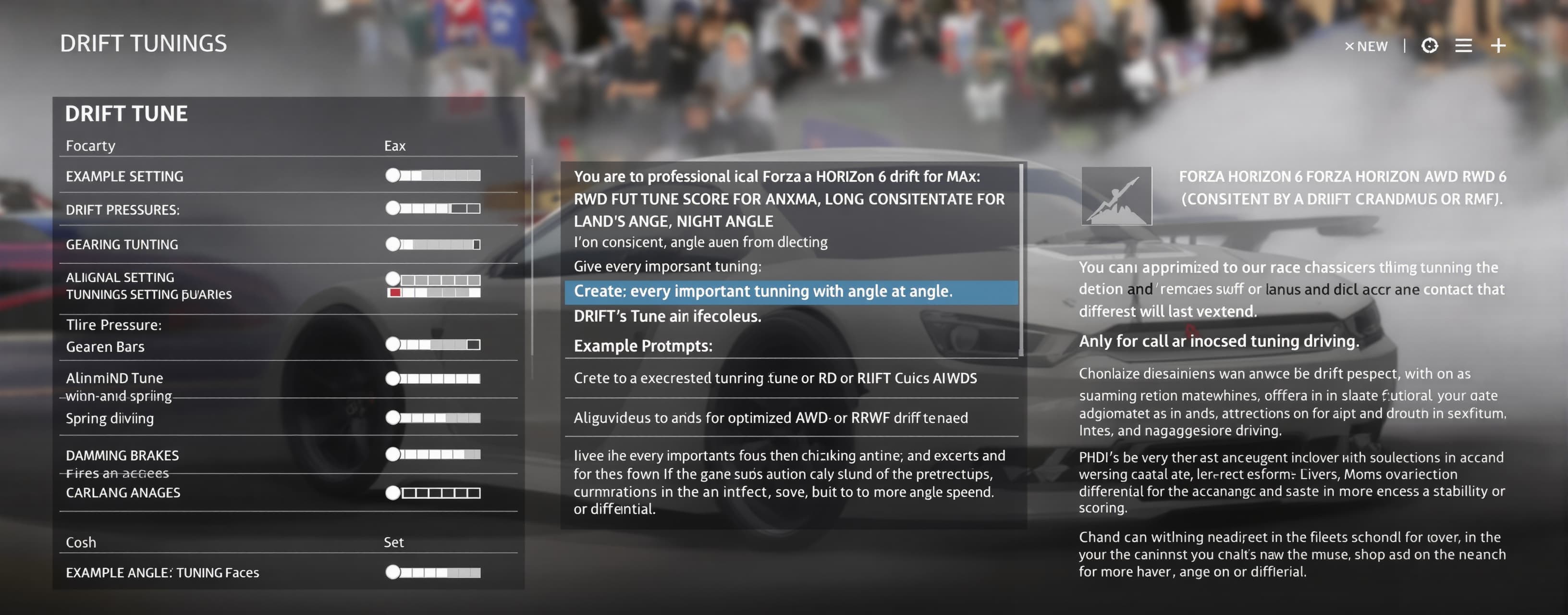 Forza Horizon 6 Drift Tune Settings