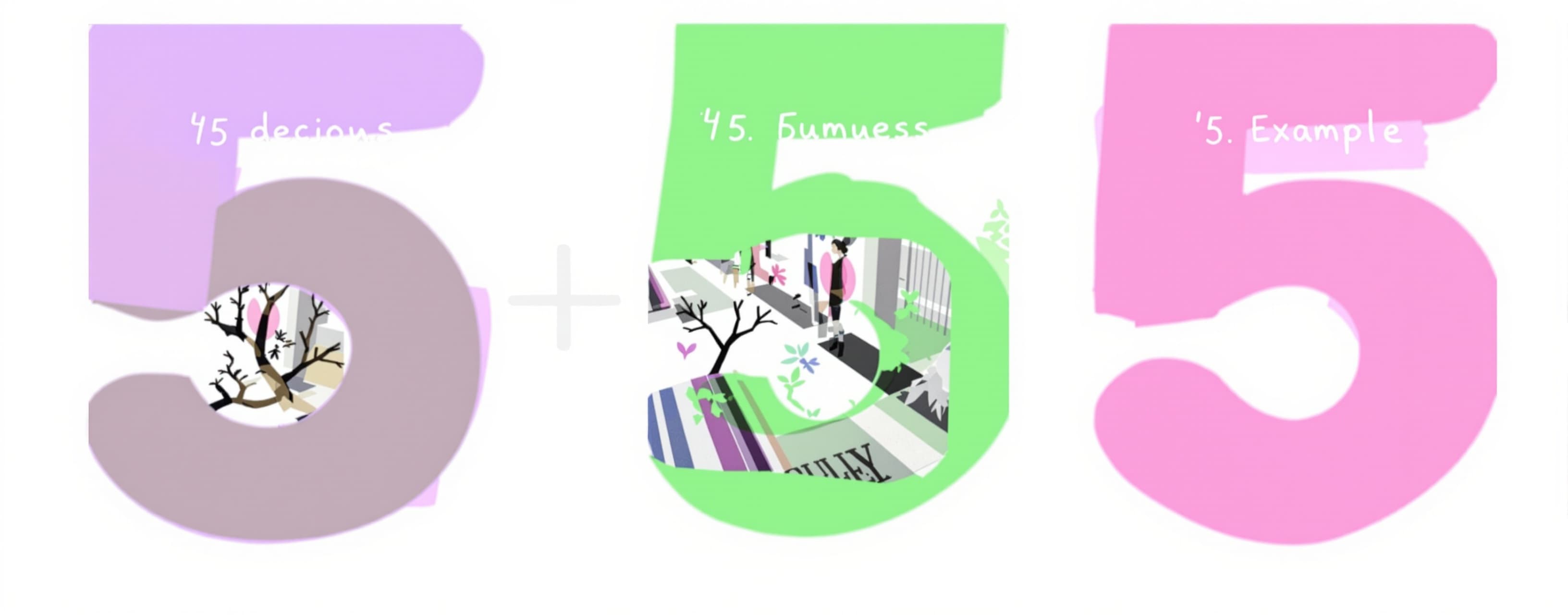 5+5