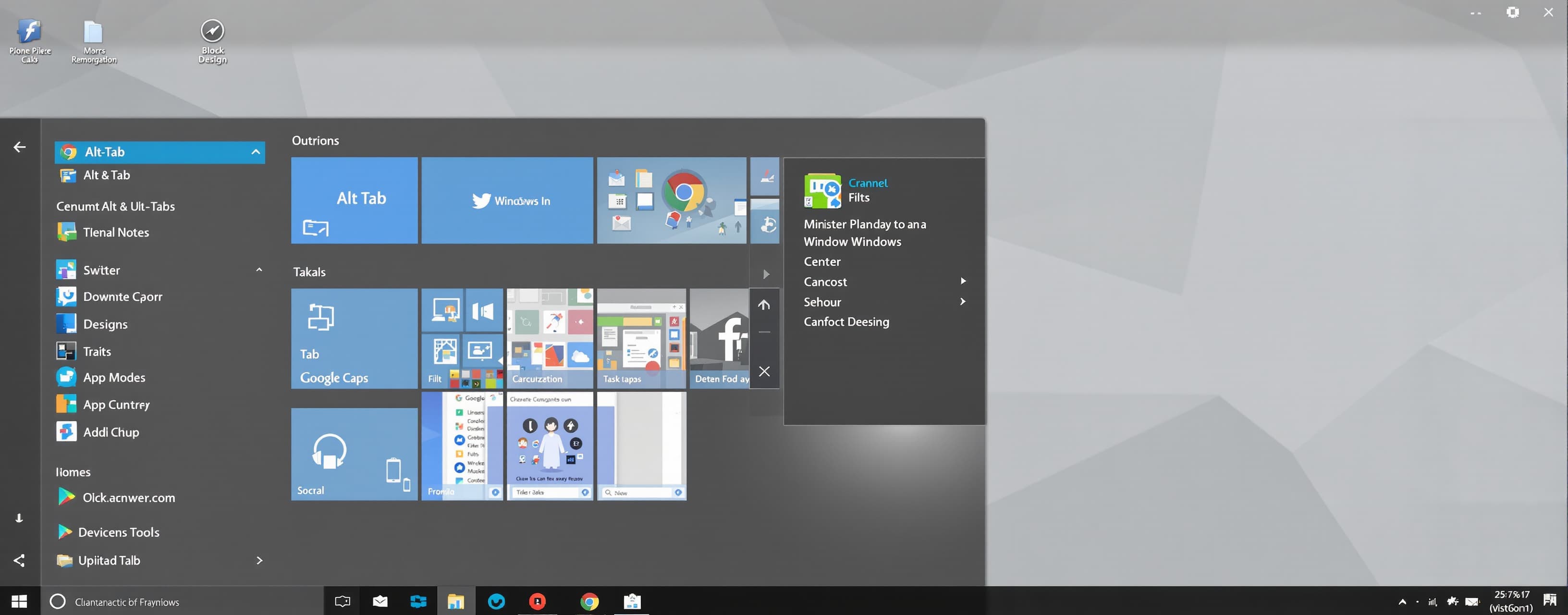 I want to build a tool which replace alt tab for windows and...