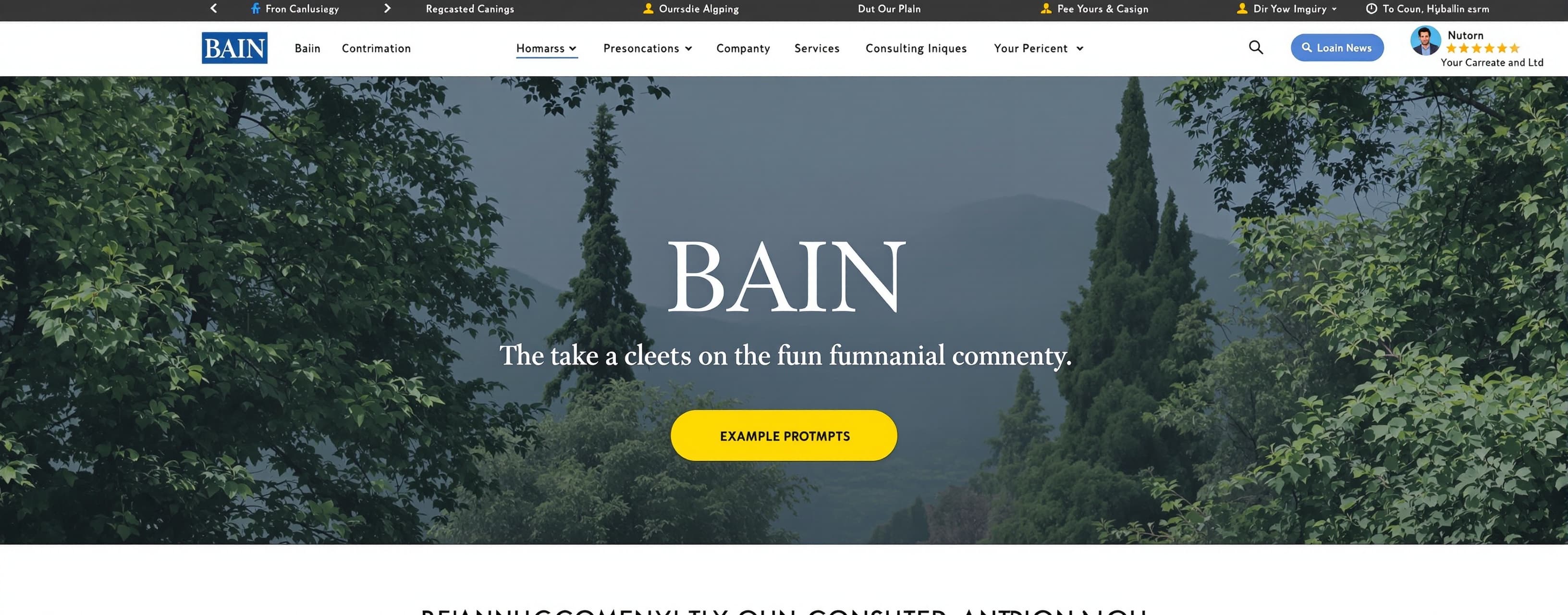Regarding your question, Bain and McKinsey do not really do ...