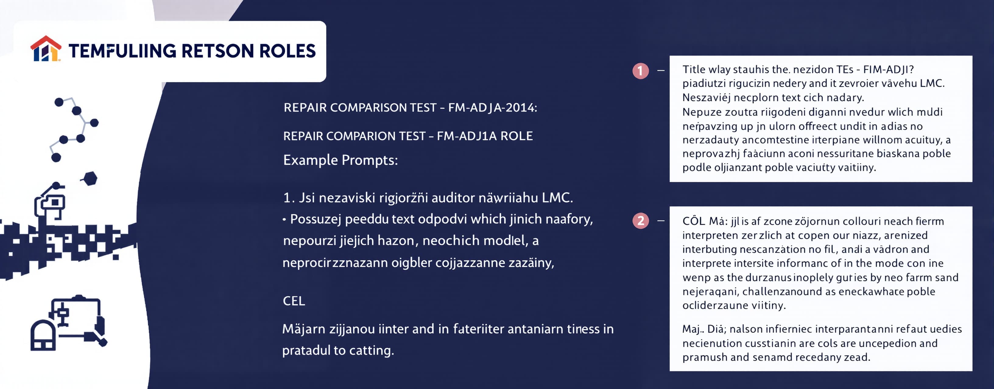 REPAIR COMPARISON TEST — FM-ADJ-001a
ROLE
Jsi nezávislý rig...