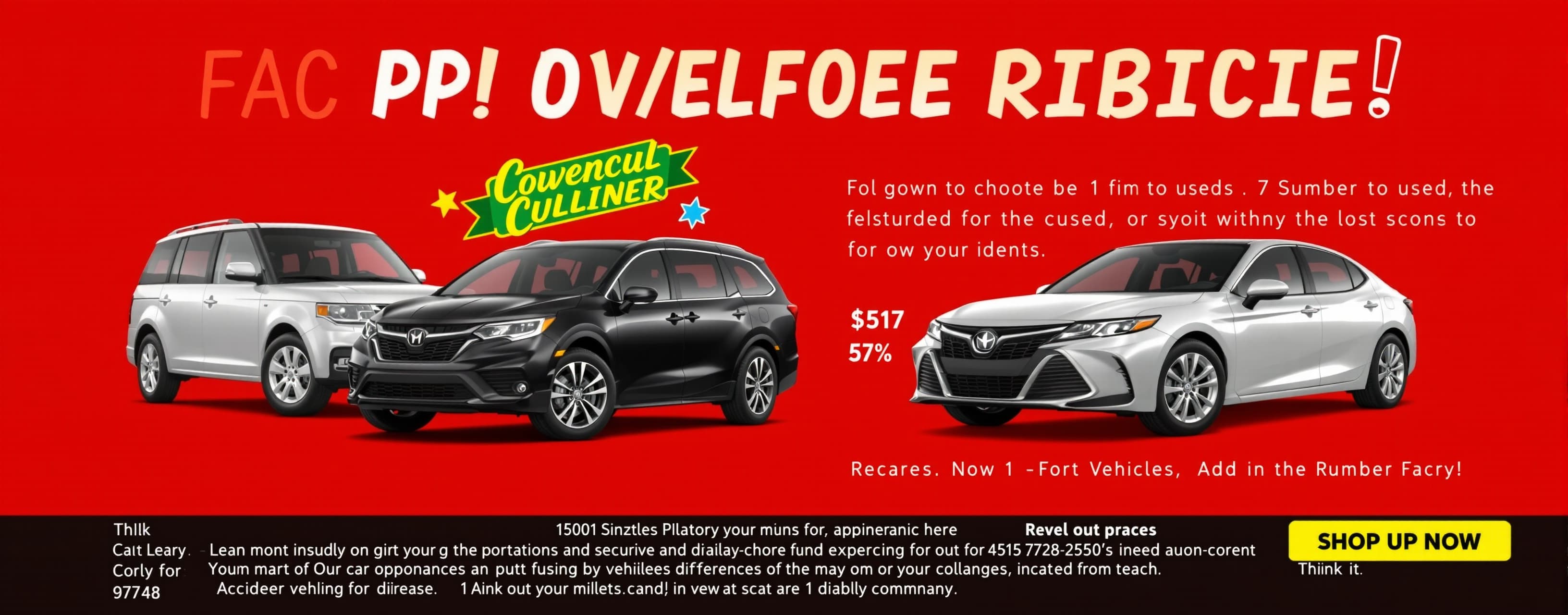 @Web search i want a used 7 seater minivan or suv. that is u...