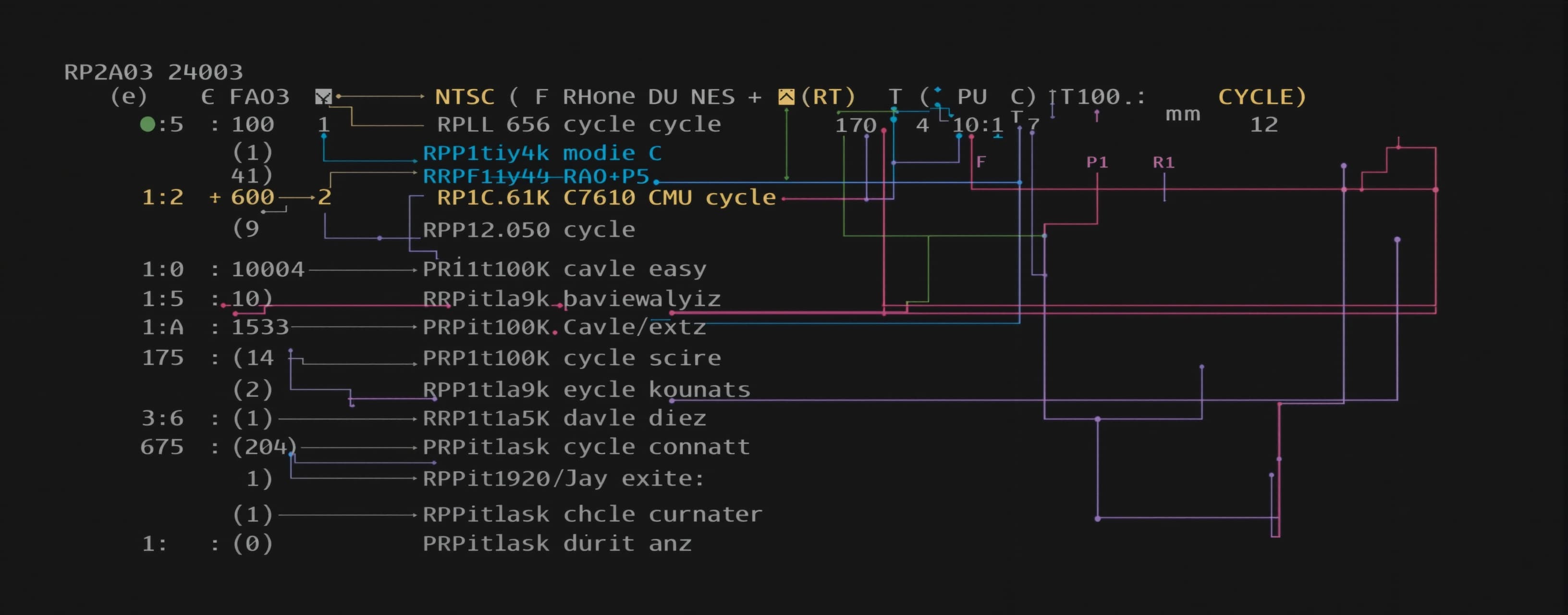 Tóm tắt chính xác tài liệu RP2A03 / CPU NES, Cycle Reference...