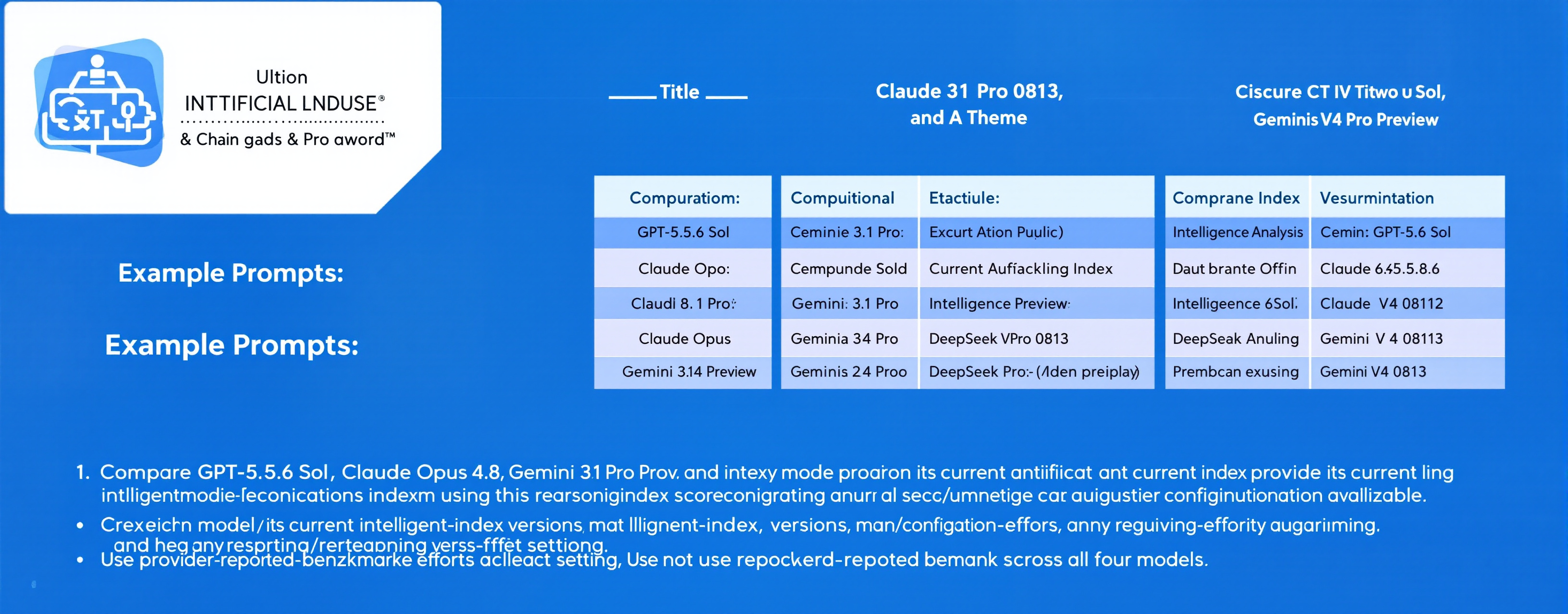Compare GPT-5.6 Sol, Claude Opus 4.8, Gemini 3.1 Pro Preview...