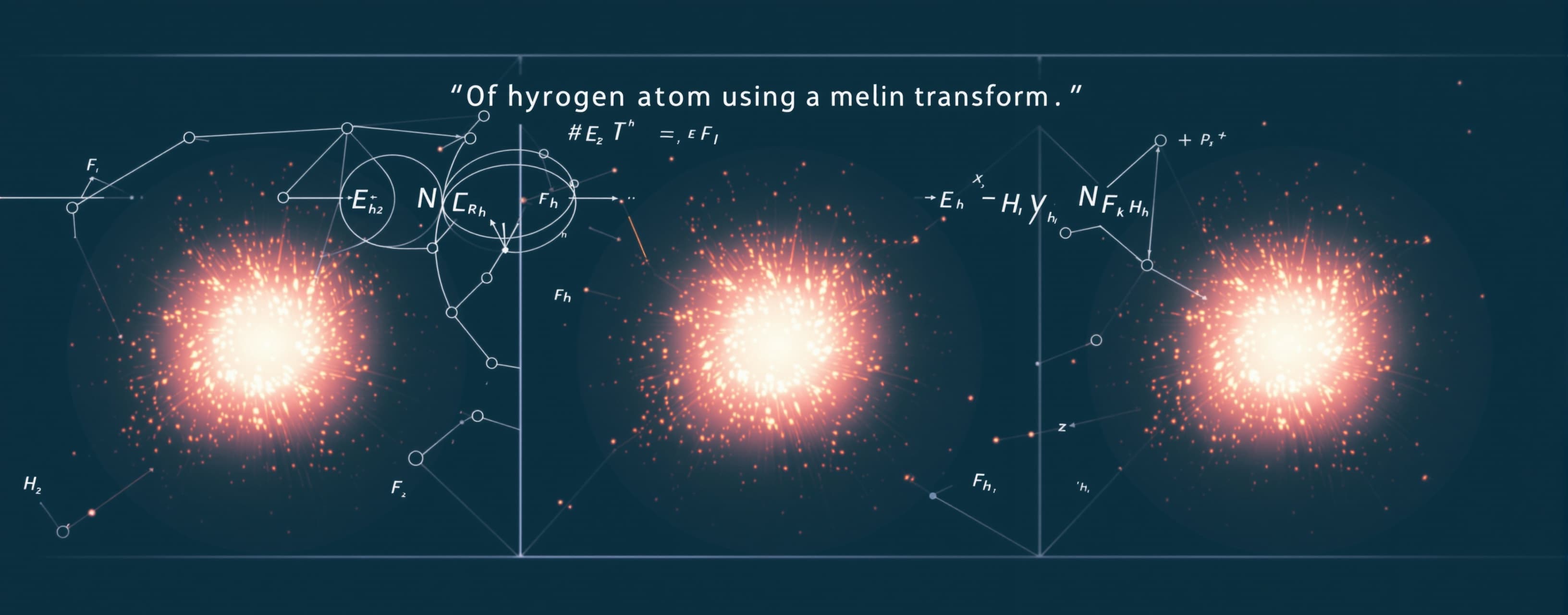 Solve the hydrogen atom using a melin transform