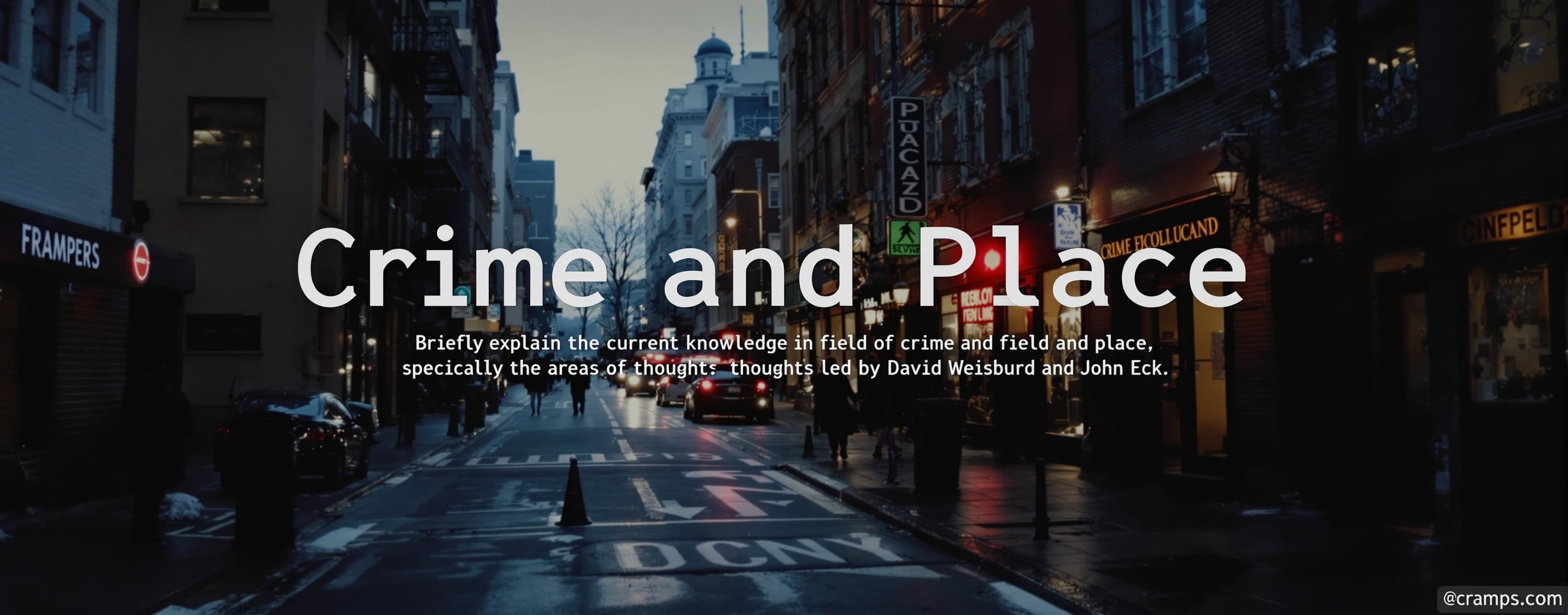 Crime and Place
