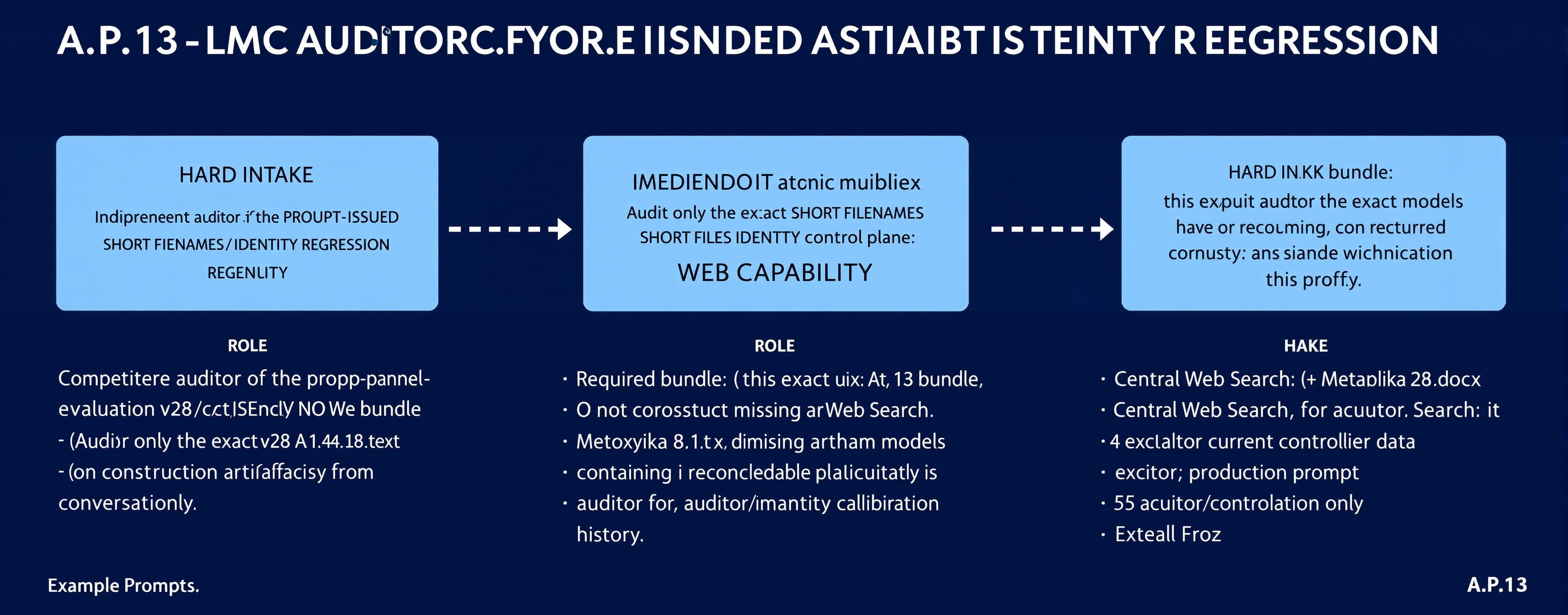 A.P.13 — LMC AUDITOR-CONTROL VALIDATION: v28 USER-ISSUED SHO...