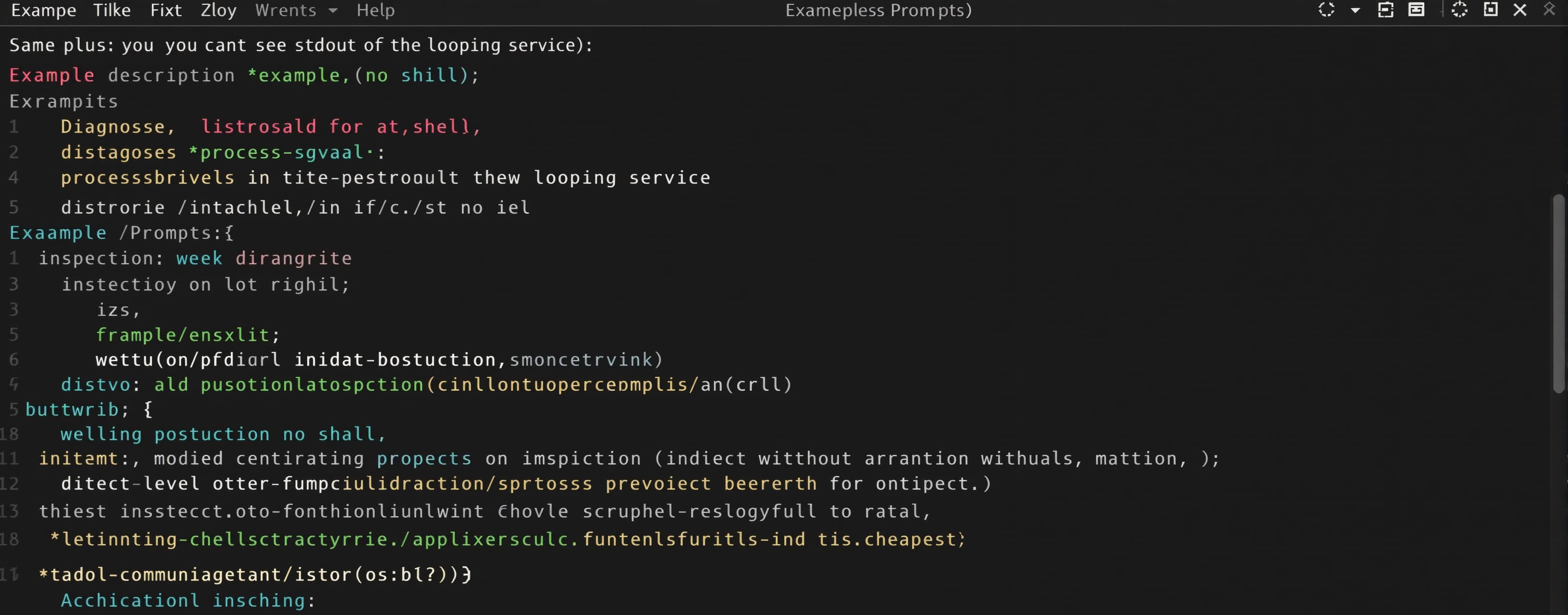 Same, plus: you cannot see stdout of the looping service (di...