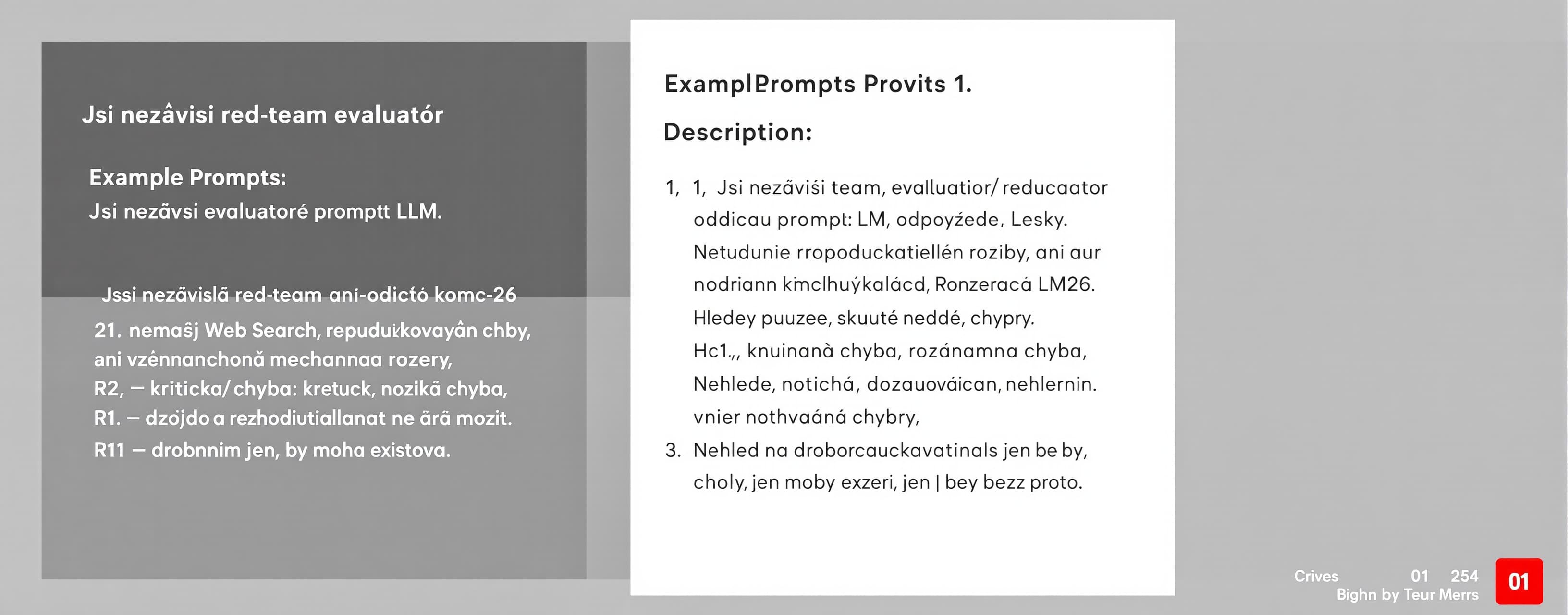 Jsi nezávislý red-team evaluátor řídicího promptu LLM. Odpov...