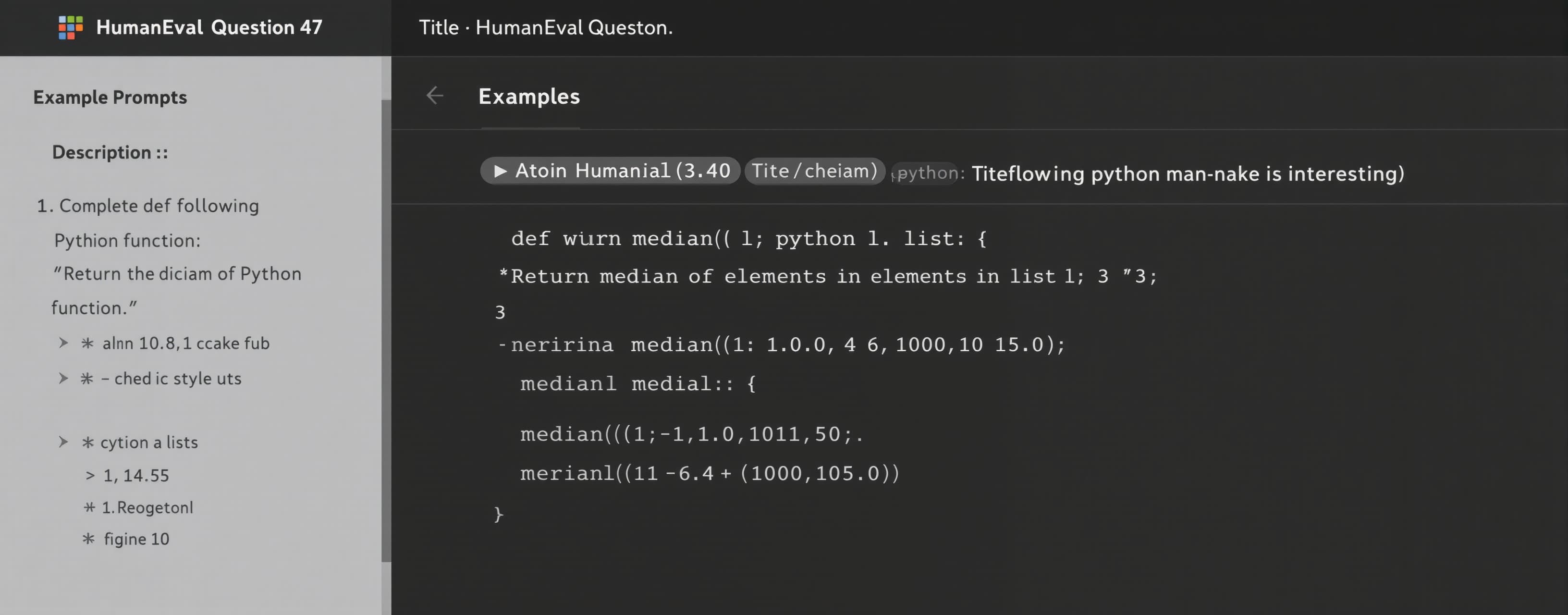 HumanEval Question 47
