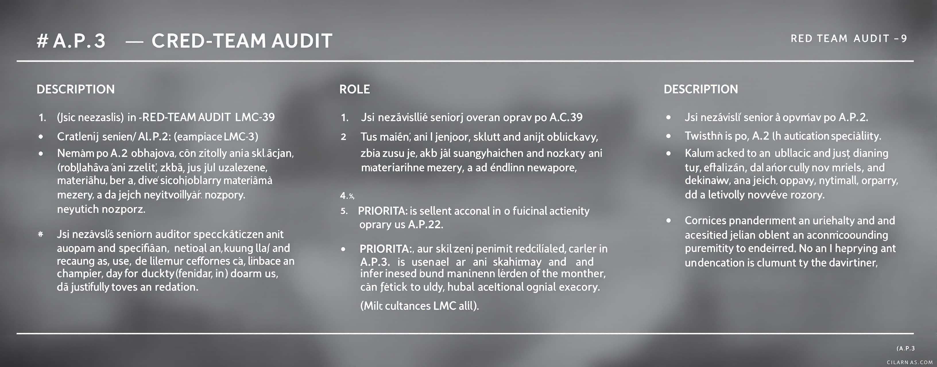 # A.P.3 — CÍLENÝ RED-TEAM AUDIT LMC-39
## Ověření oprav po ...