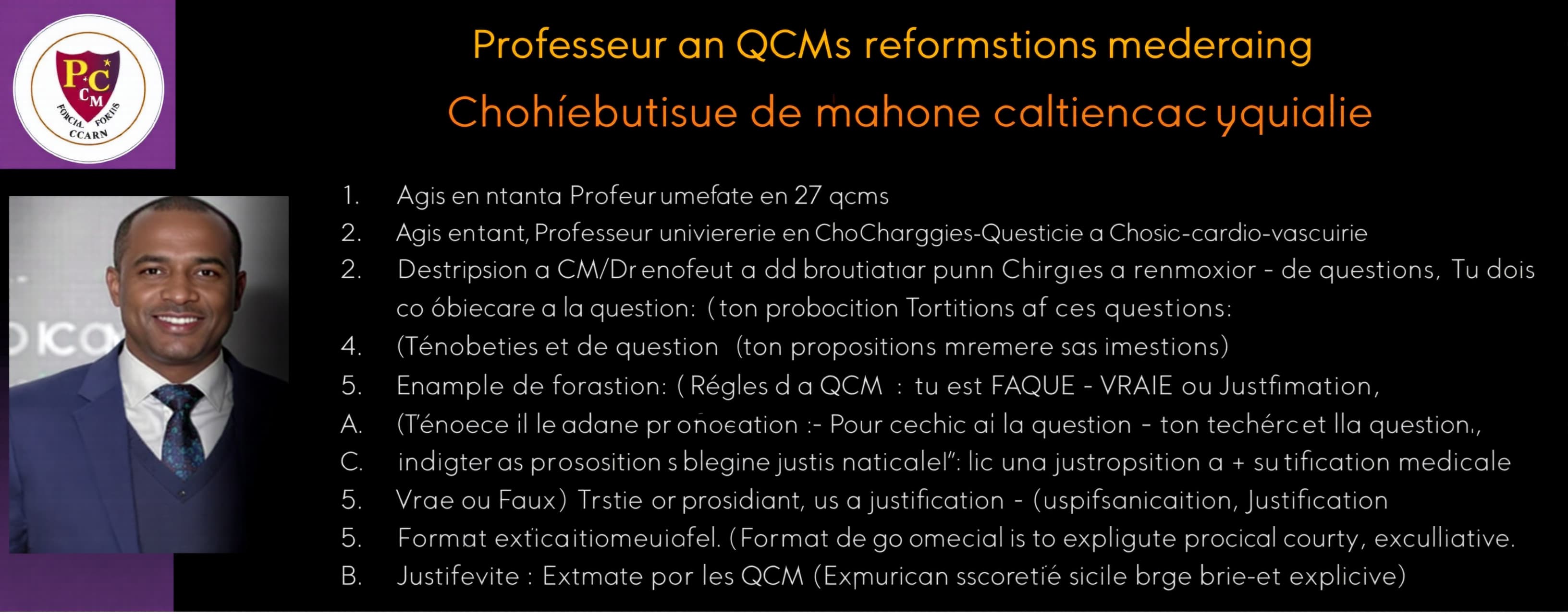 Professeur universitaire en Chirurgie cardio-vasculaire