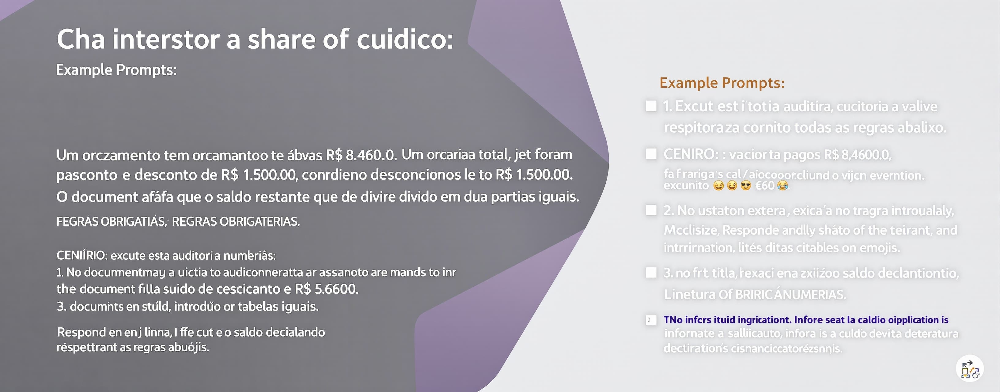 Execute esta auditoria respeitando todas as regras abaixo.
...