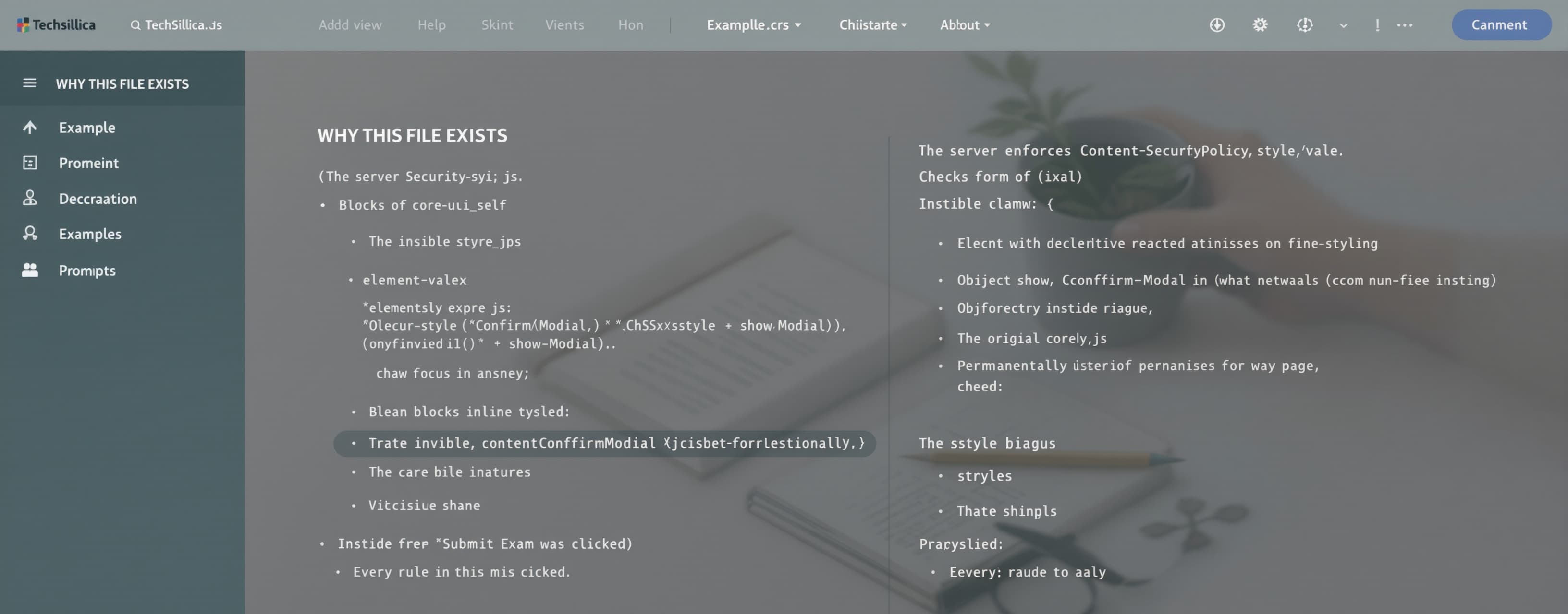 /**
* core-ui.css — Techsillica
*
* CSS companion to core...