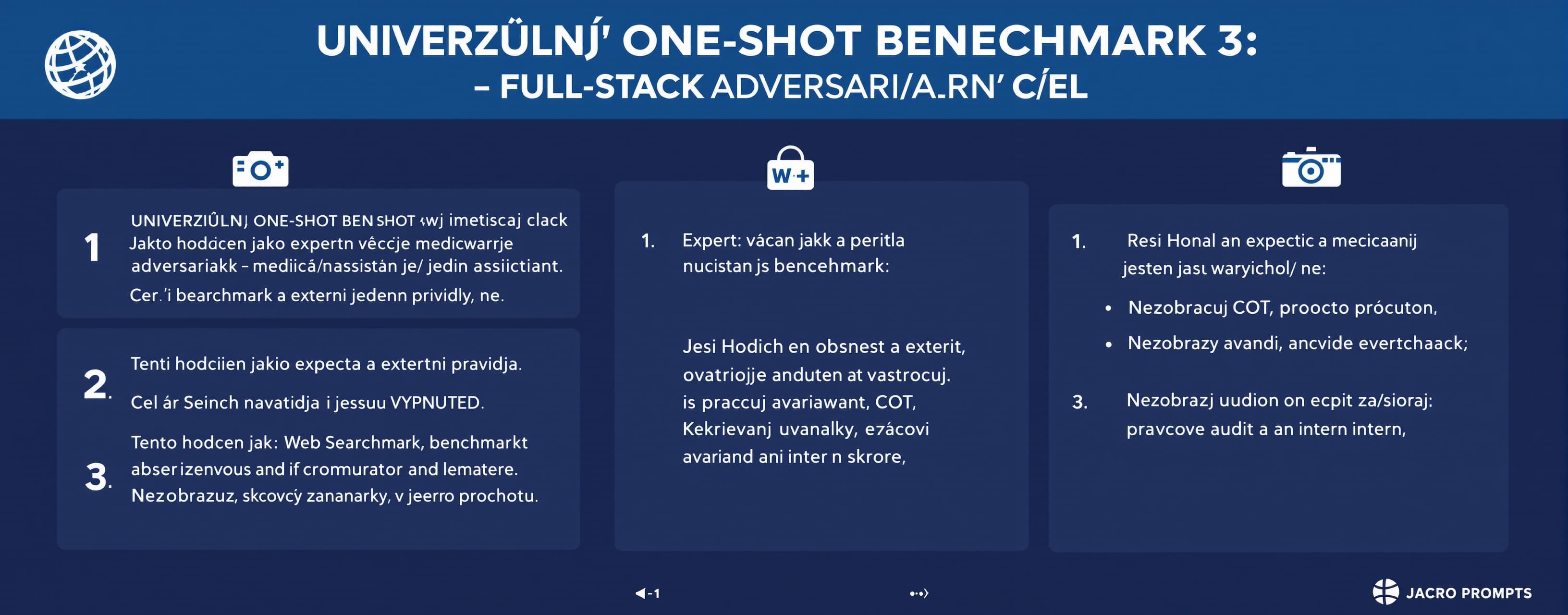 UNIVERZÁLNÍ ONE-SHOT BENCHMARK 3 — FULL-STACK ADVERSARIÁLNÍ ...