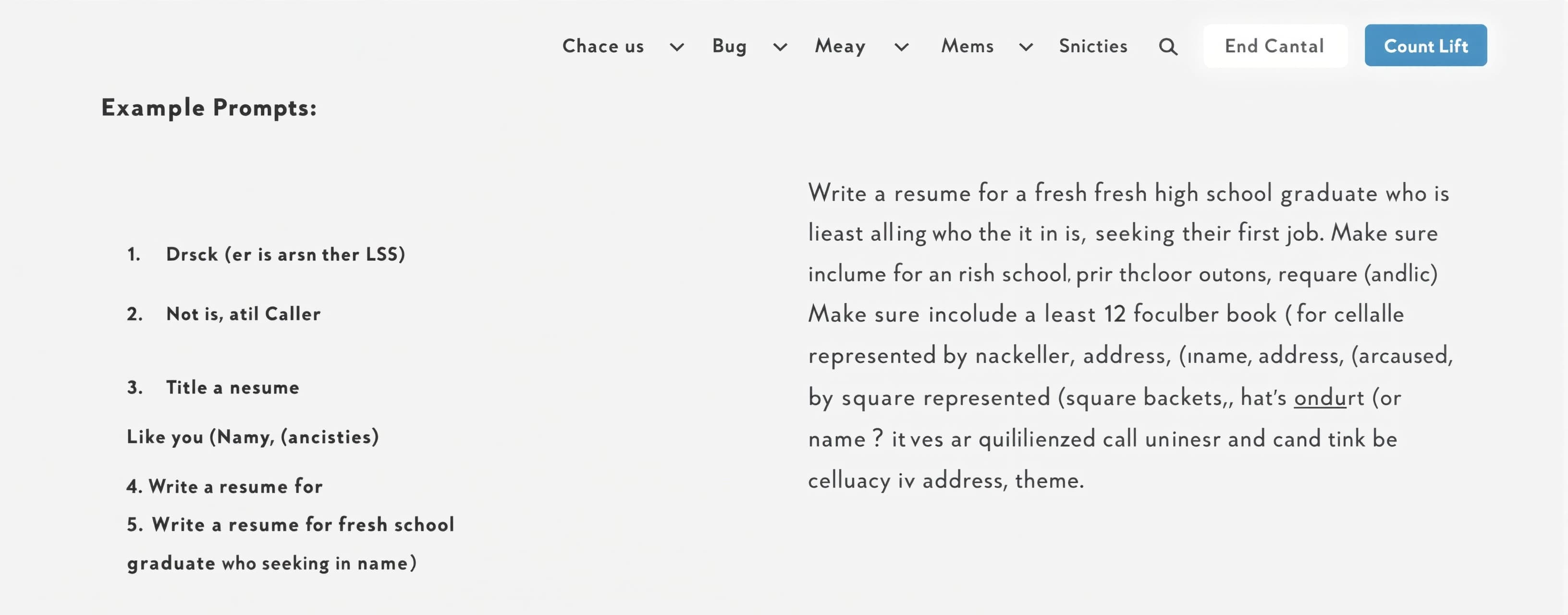 Write a resume for a fresh high school graduate who is seeki...